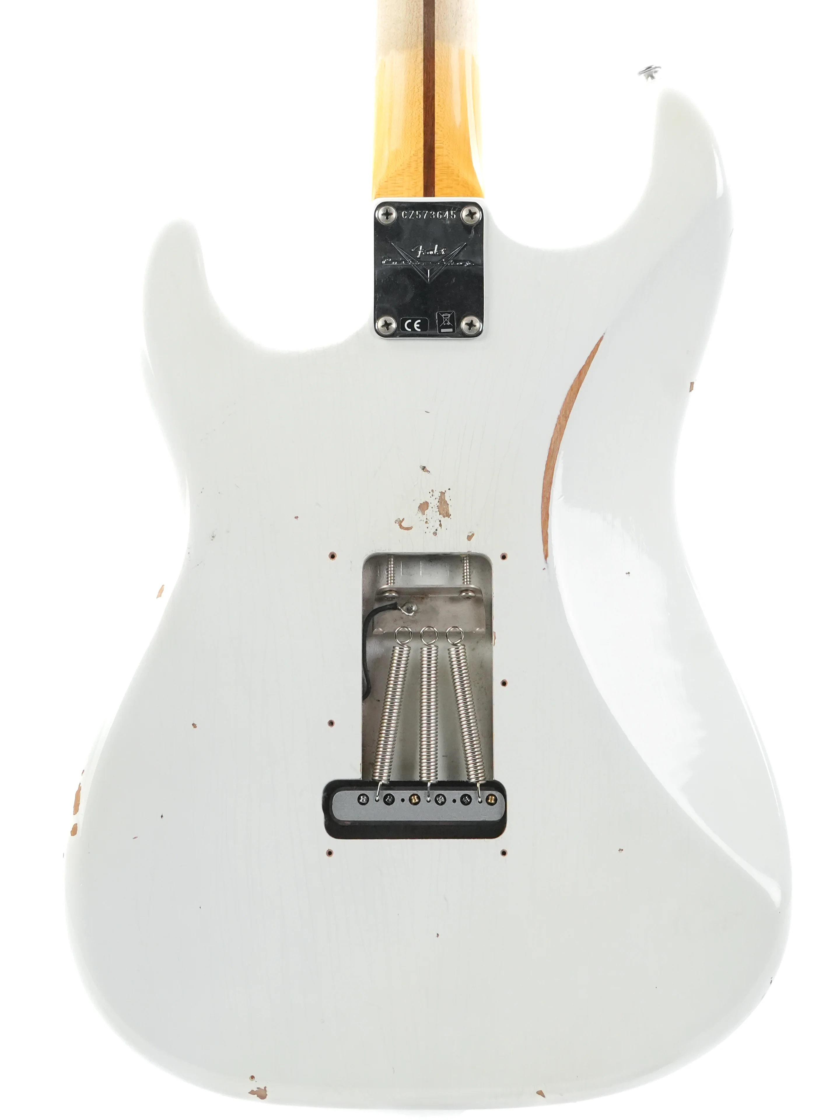 Fender Custom Shop Ancho Poblano Stratocaster Olympic White Relic 2023 - Image 8