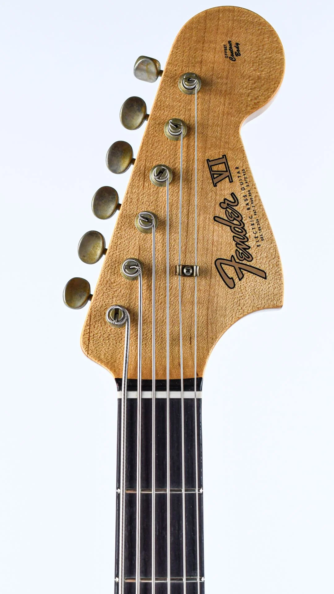 Fender Custom Shop Bass VI 3 Tone Sunburst Journeyman Relic - Image 2