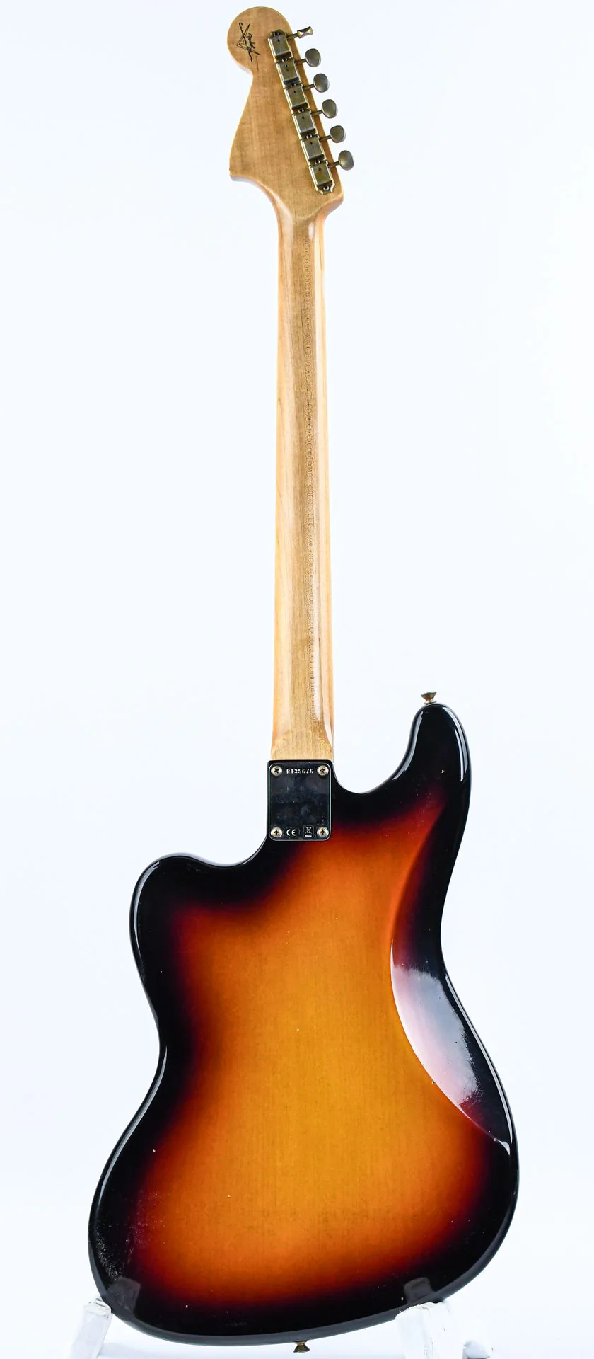 Fender Custom Shop Bass VI 3 Tone Sunburst Journeyman Relic - Image 4