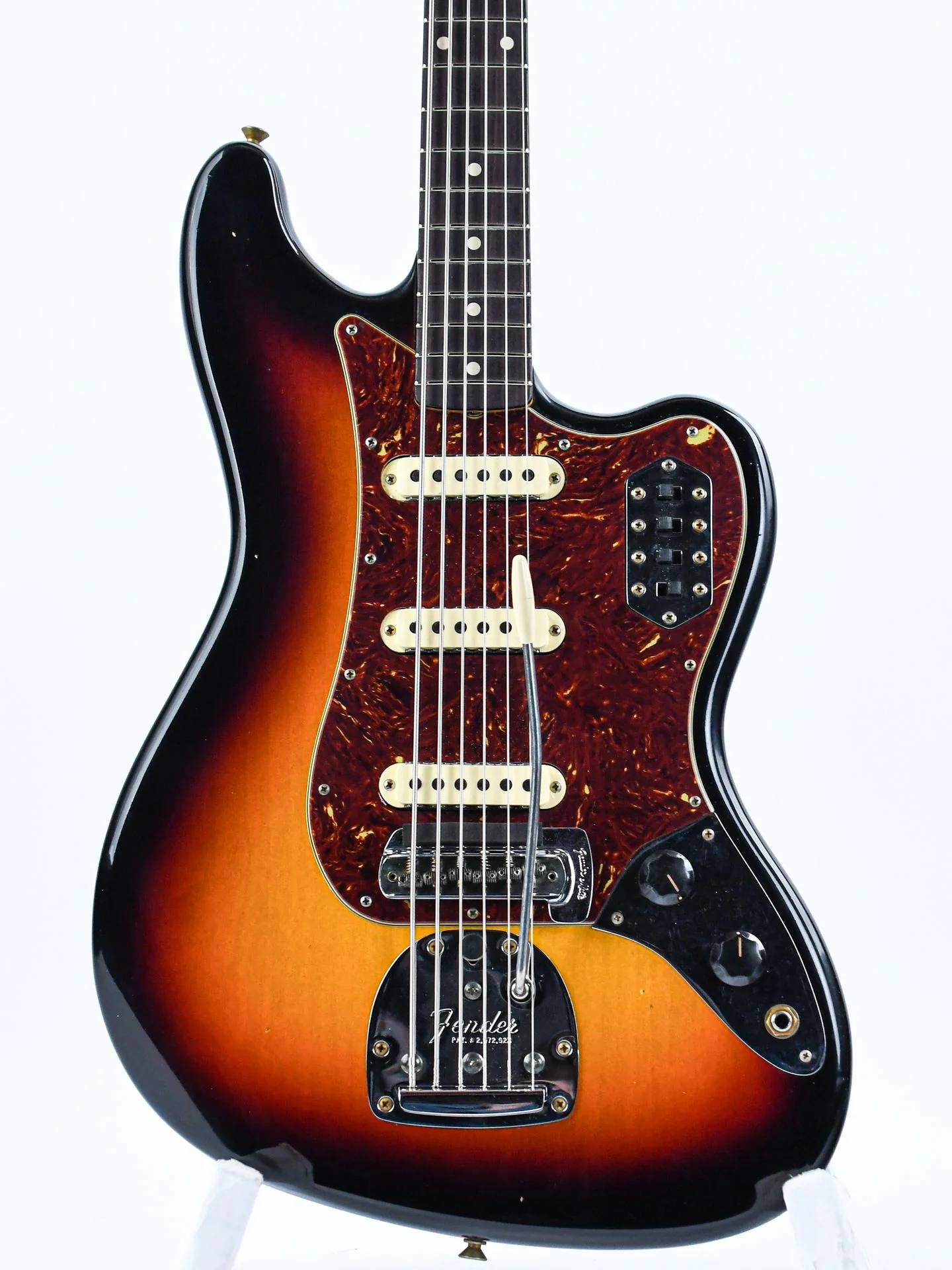 Fender Custom Shop Bass VI 3 Tone Sunburst Journeyman Relic - Image 5