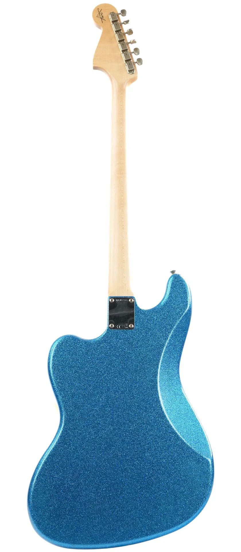 Fender Custom Shop Bass VI Journeyman Aged Blue Sparkle - Image 4