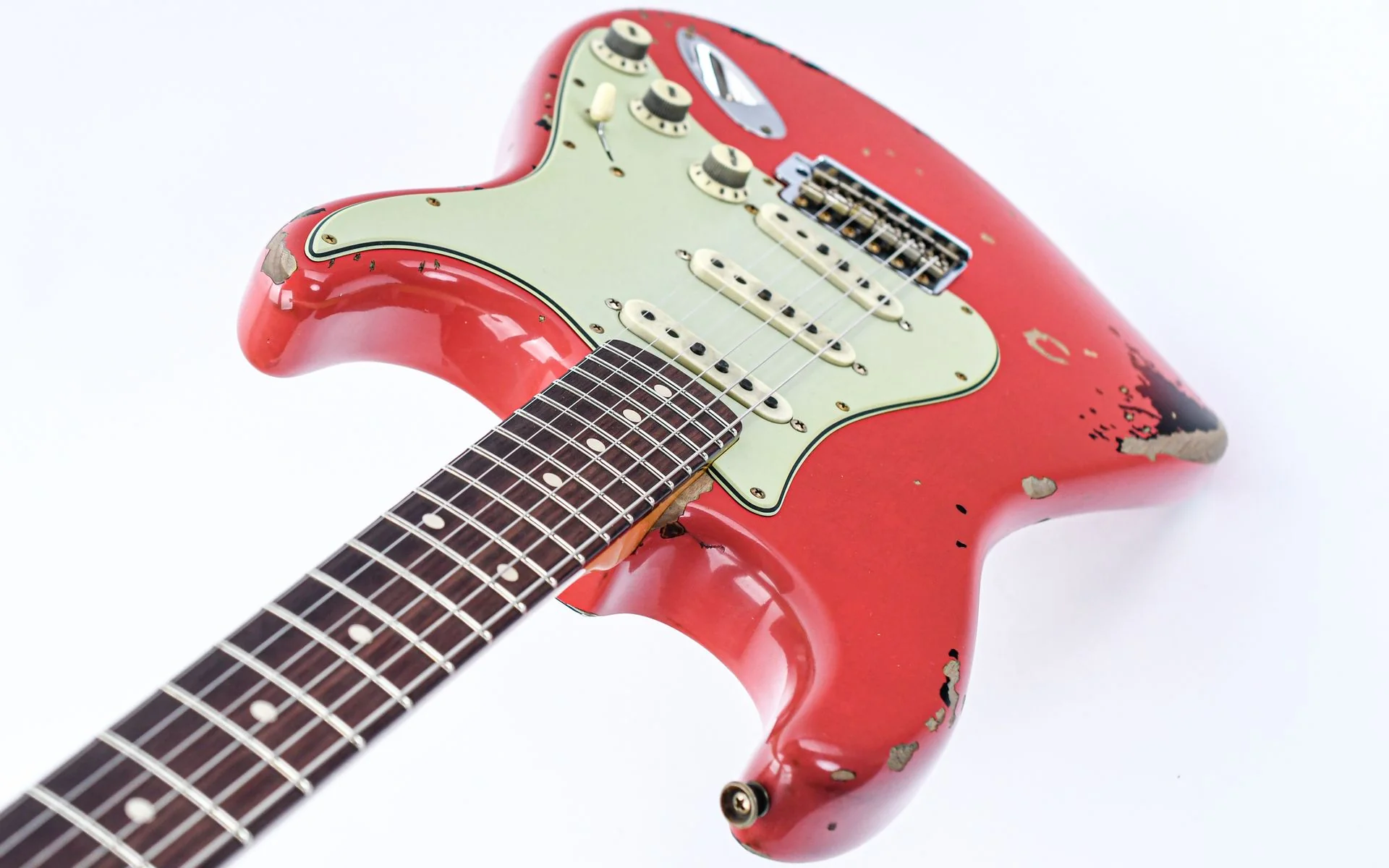 Fender Custom Shop Michael Landau 1963 Stratocaster Fiesta Red Relic - Image 10