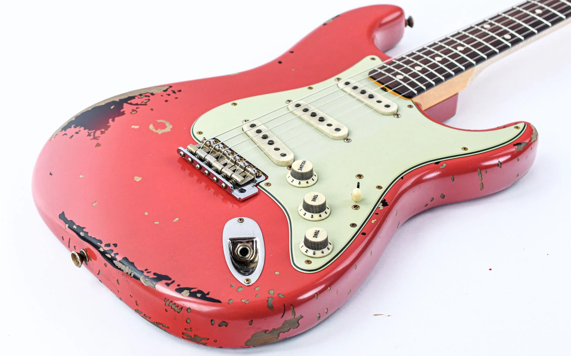Fender Custom Shop Michael Landau 1963 Stratocaster Fiesta Red Relic - Image 11
