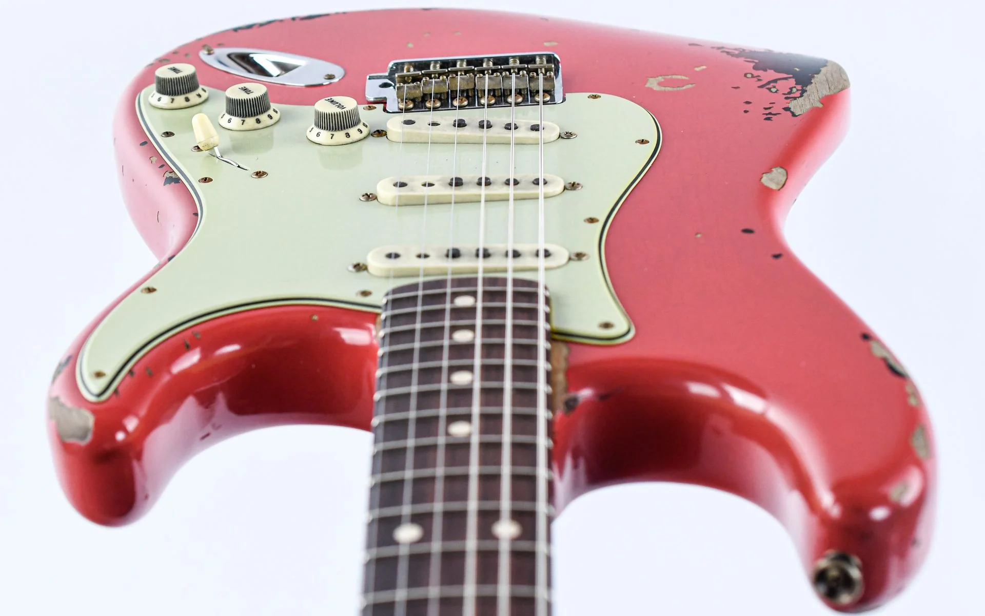 Fender Custom Shop Michael Landau 1963 Stratocaster Fiesta Red Relic - Image 13
