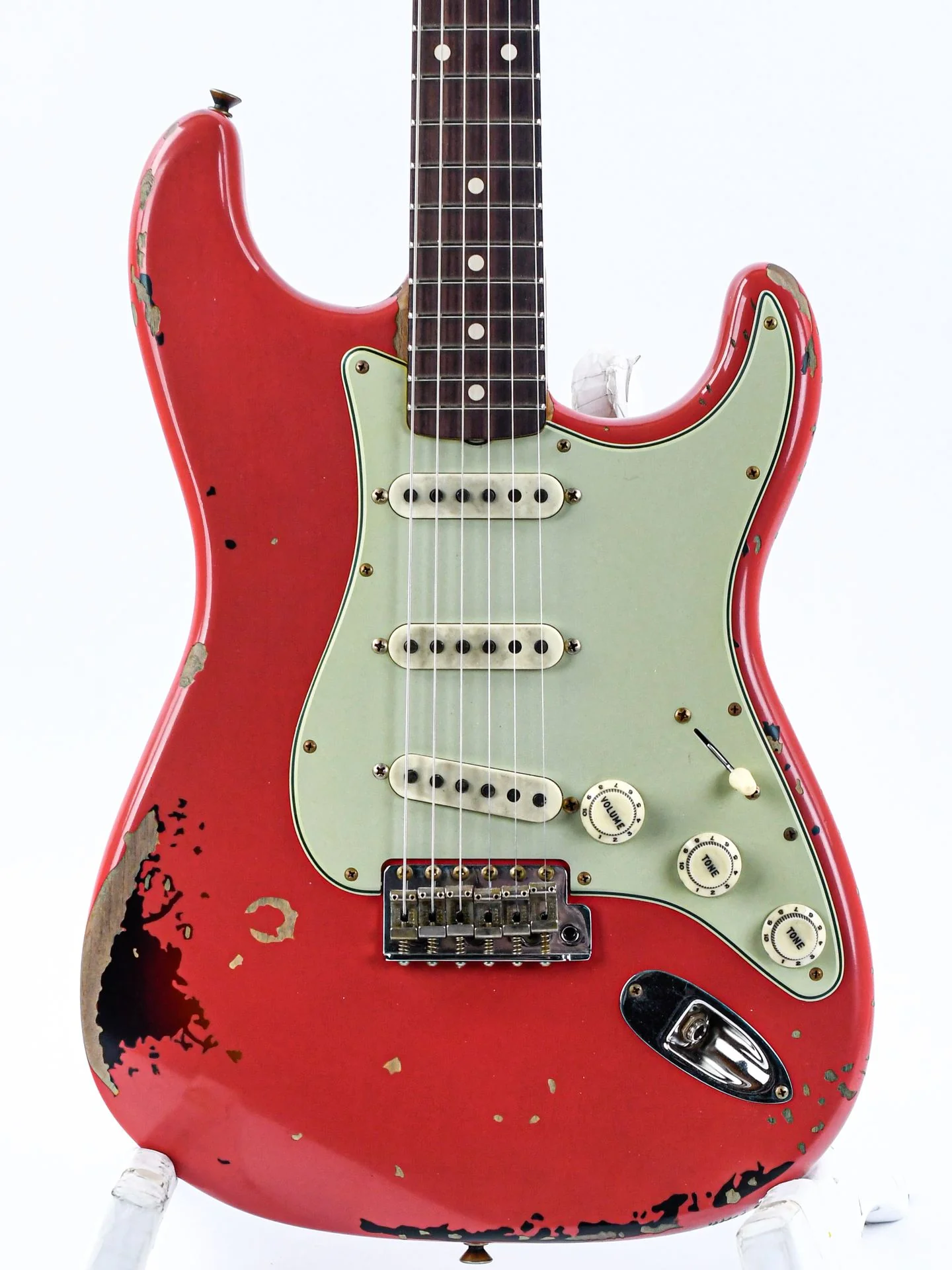 Fender Custom Shop Michael Landau 1963 Stratocaster Fiesta Red Relic - Image 5