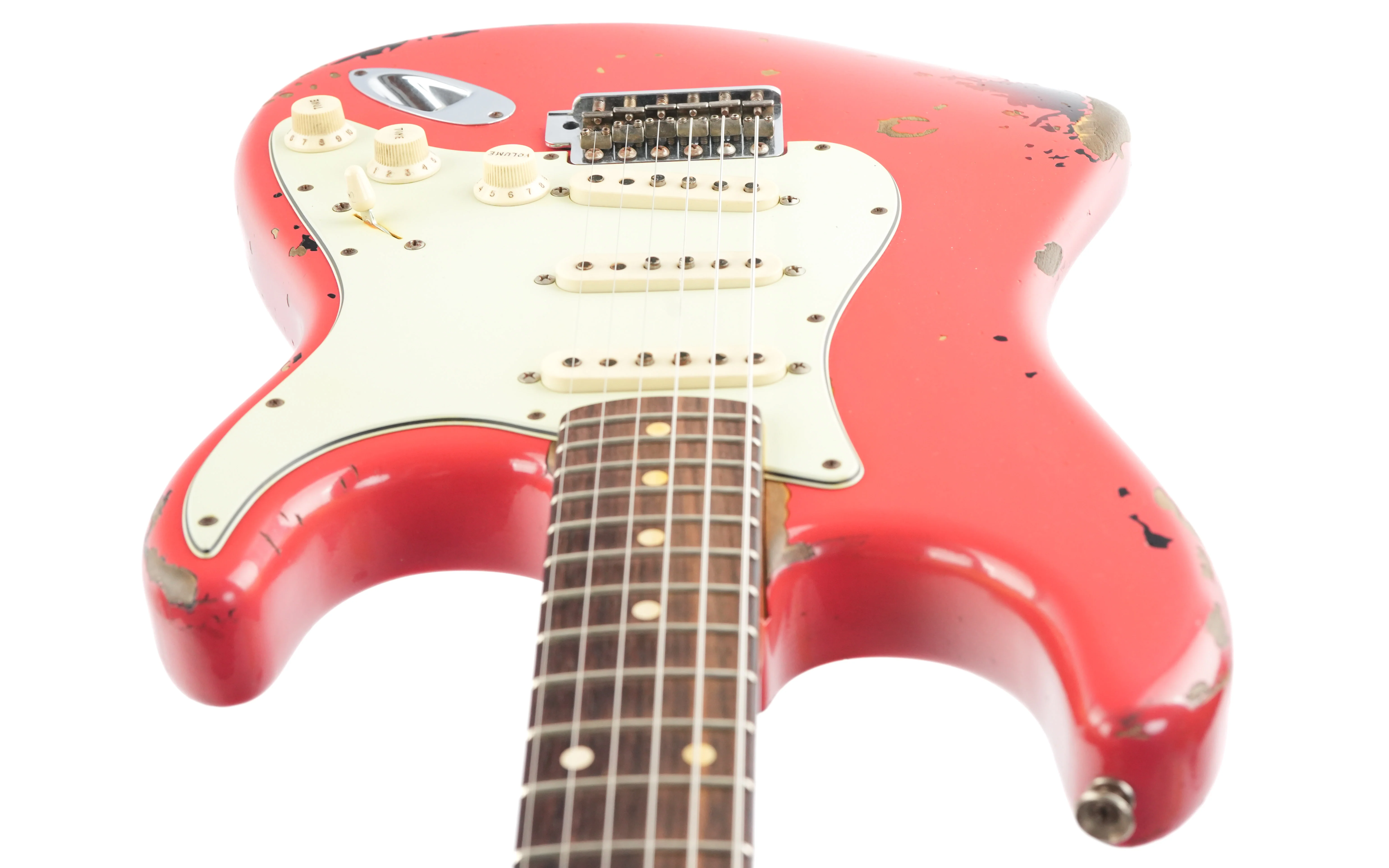 Fender Custom Shop Michael Landau Stratocaster Fiesta Red Over Sunburst Relic 2015 - Image 12