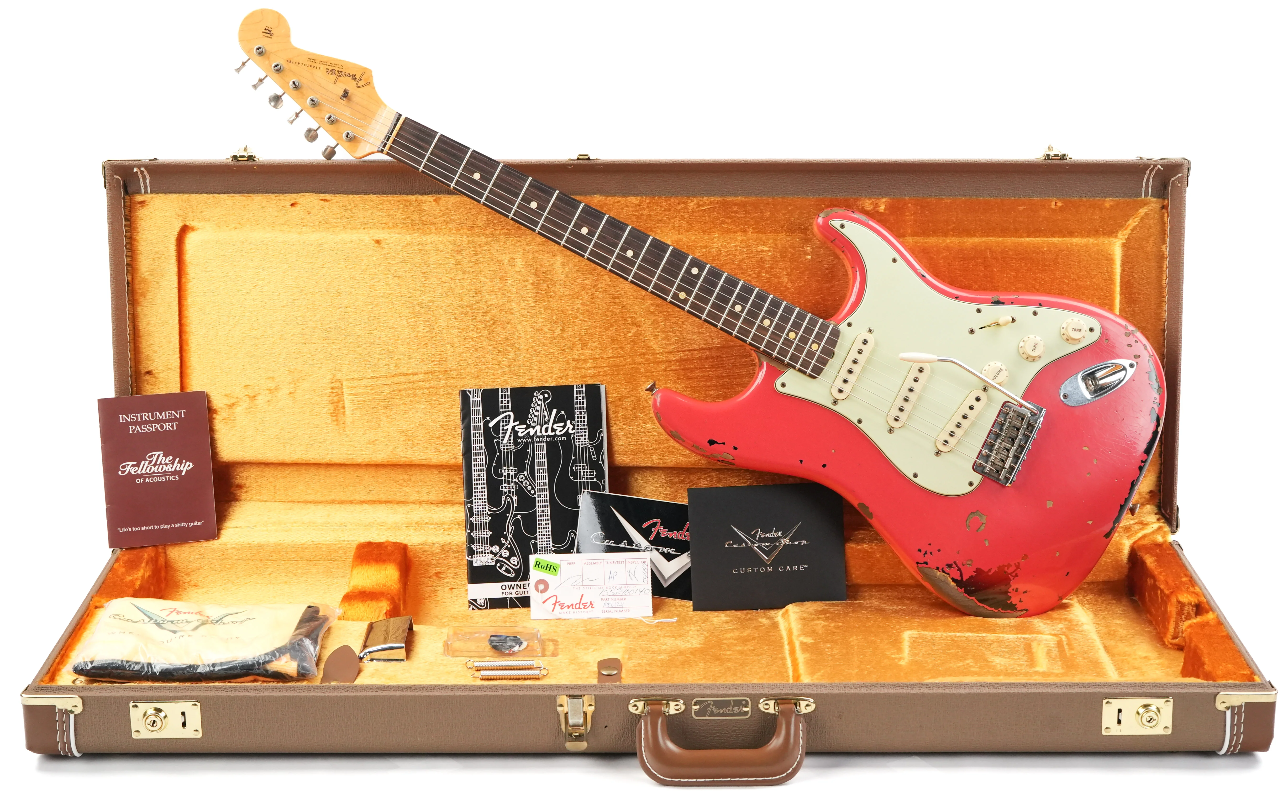 Fender Custom Shop Michael Landau Stratocaster Fiesta Red Over Sunburst Relic 2015 - Image 3