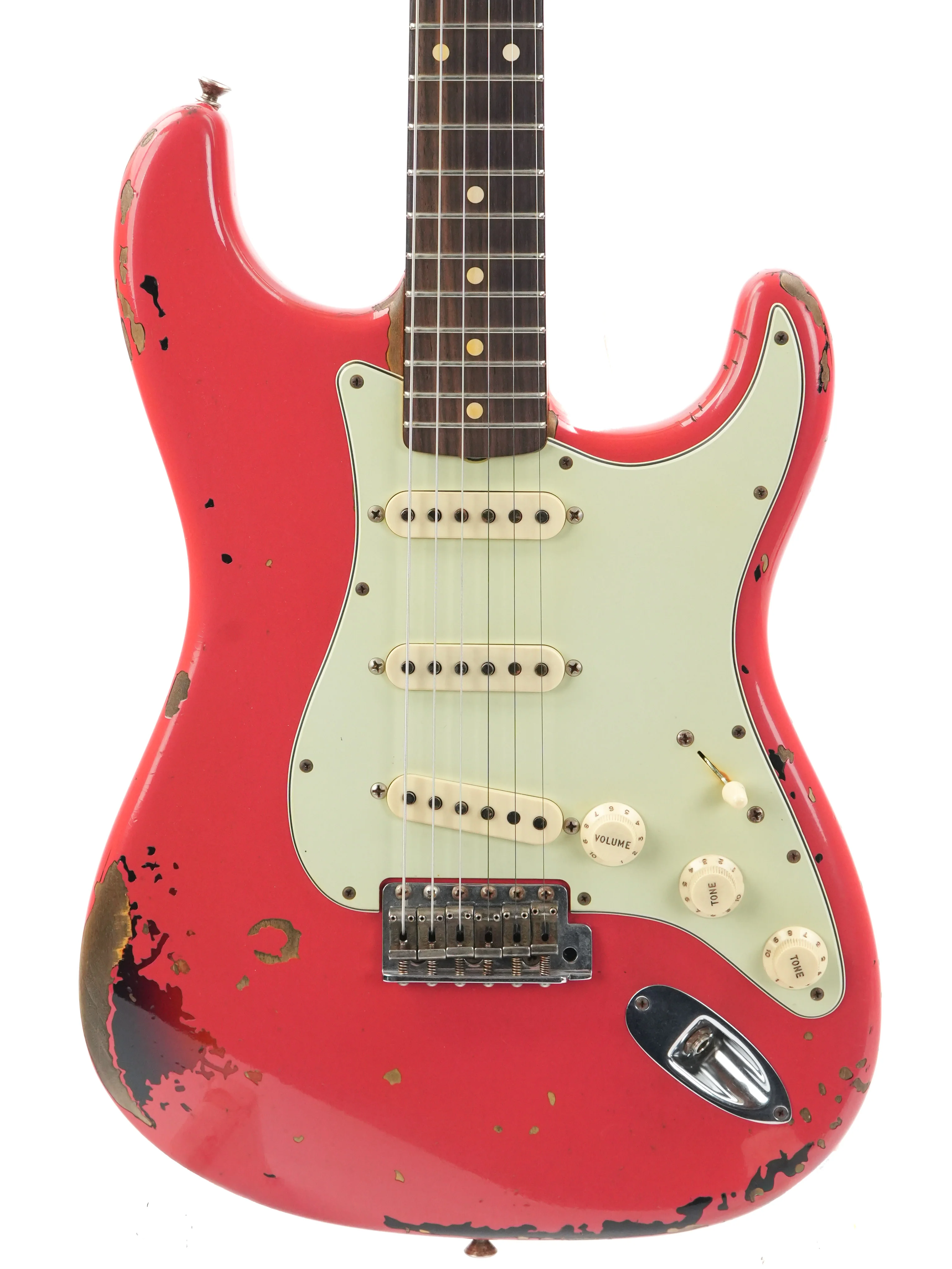 Fender Custom Shop Michael Landau Stratocaster Fiesta Red Over Sunburst Relic 2015 - Image 5