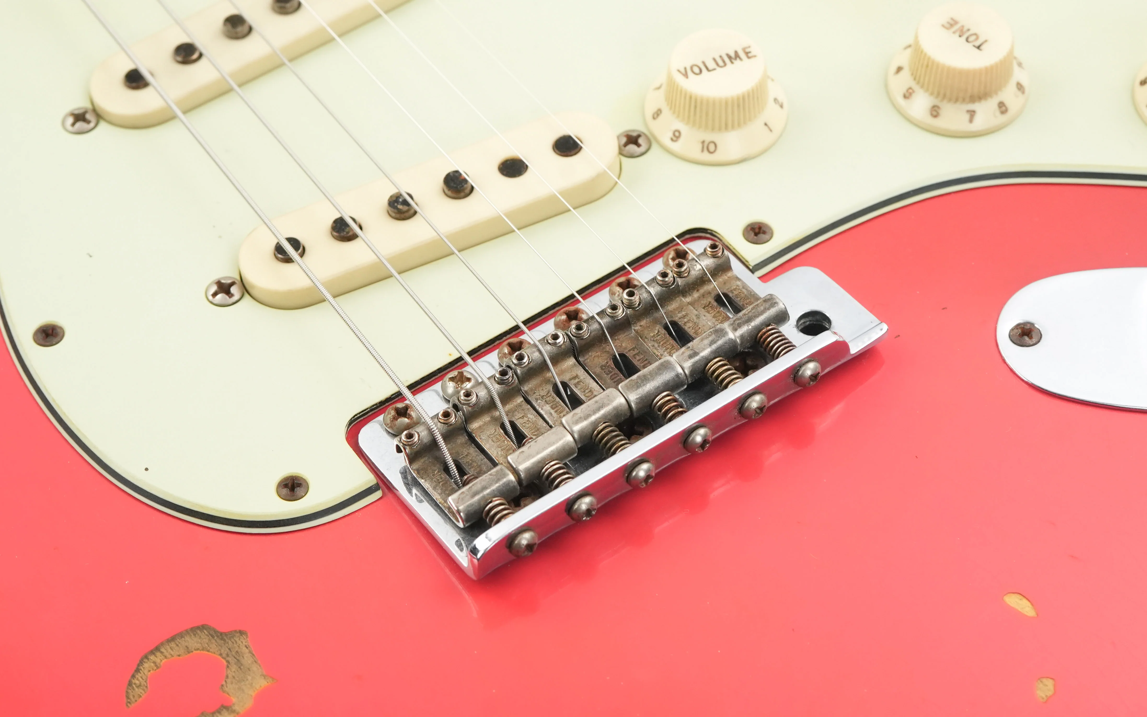 Fender Custom Shop Michael Landau Stratocaster Fiesta Red Over Sunburst Relic 2015 - Image 7