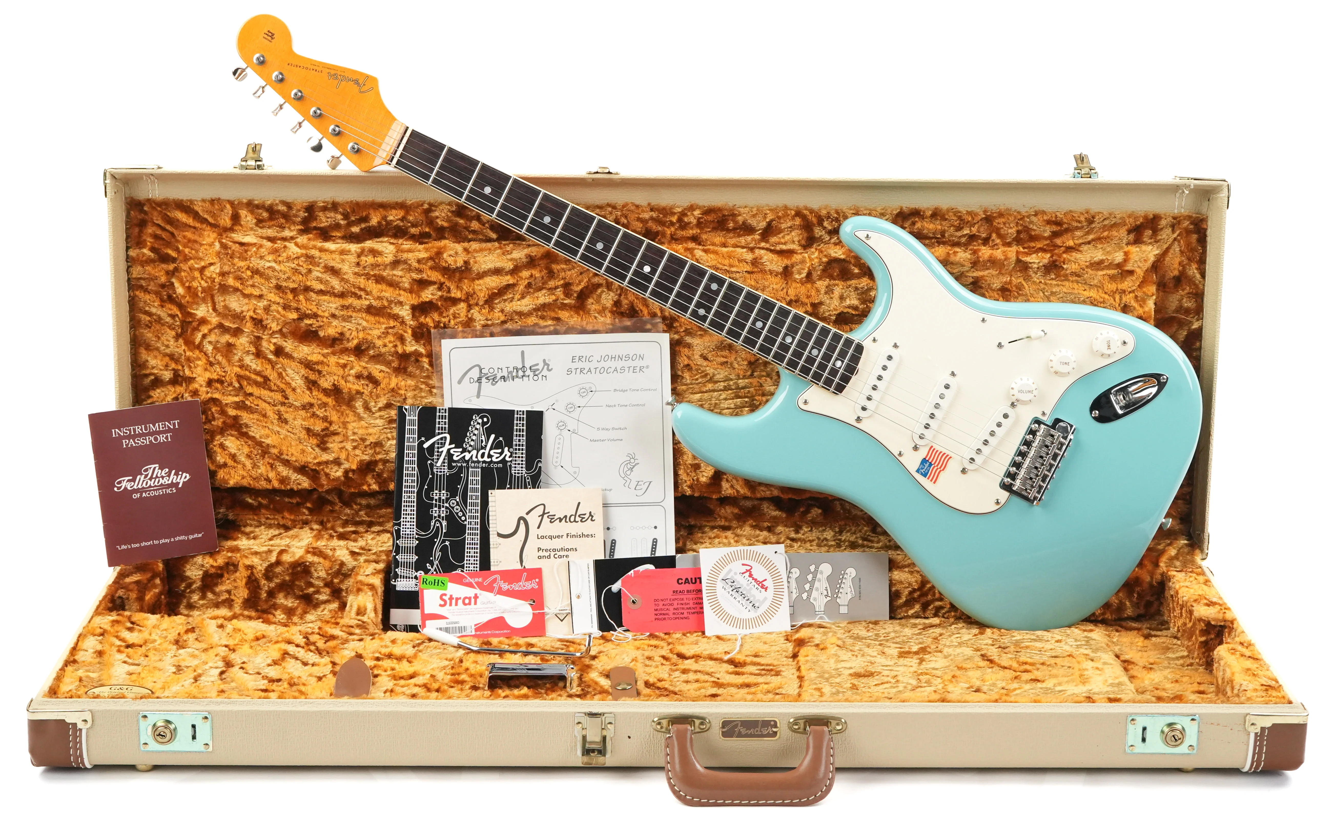 Fender Eric Johnson Stratocaster Tropical Turquoise 2009 - Image 3