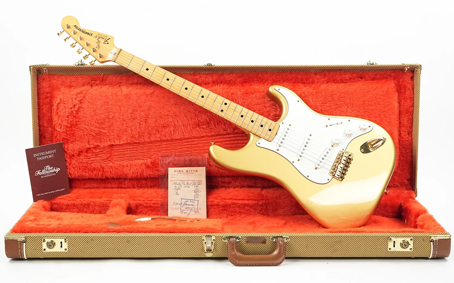 Fender Gold Stratocaster 1982 - Image 3