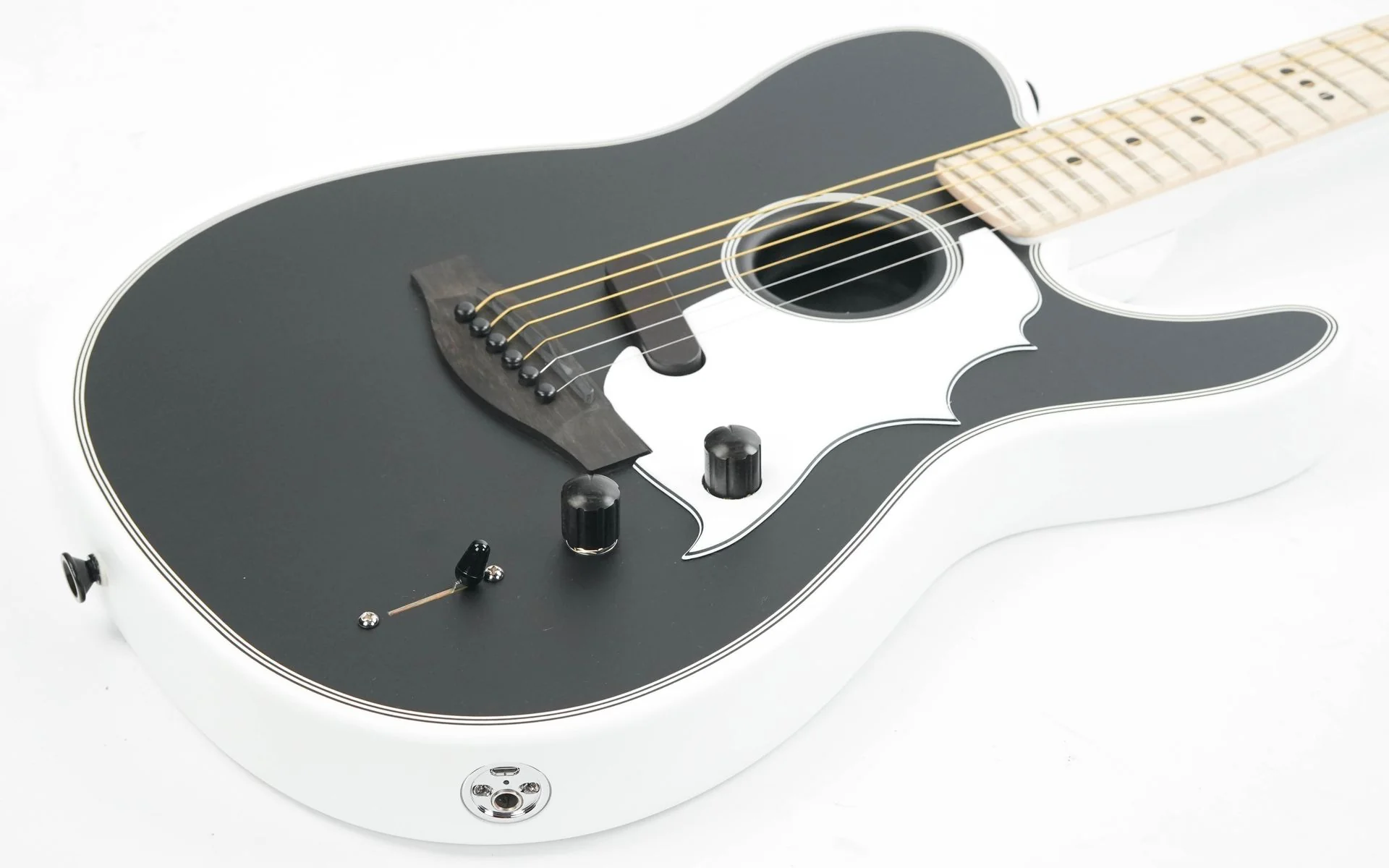 Fender Jack White Triplesonic Acoustasonic Telecaster Blacktop - Image 11