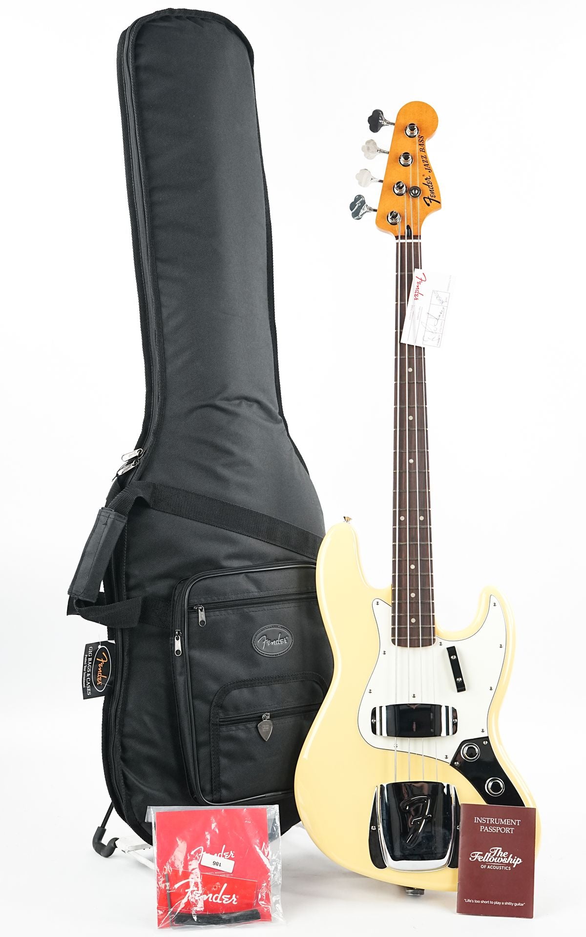 Fender Limited Edition Laura Lee Jazz Bass Vintage White - Image 3