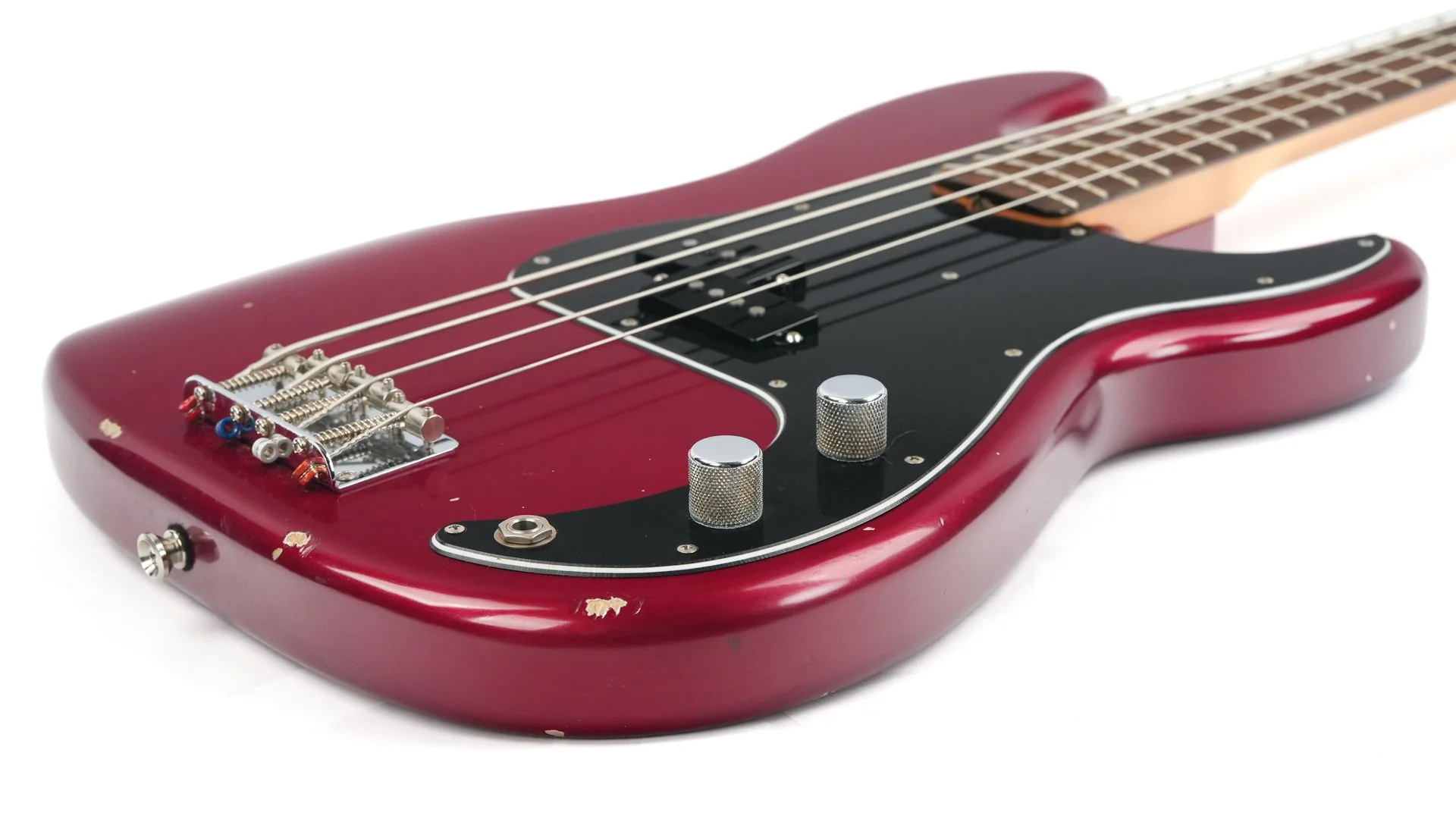 Fender Nate Mendel Precision Bass Candy Apple Red Light Aged 2017 - Image 11