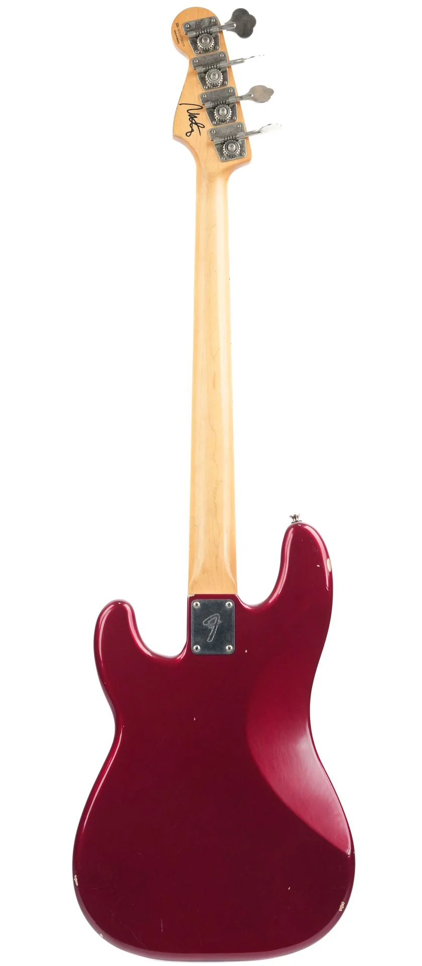 Fender Nate Mendel Precision Bass Candy Apple Red Light Aged 2017 - Image 4