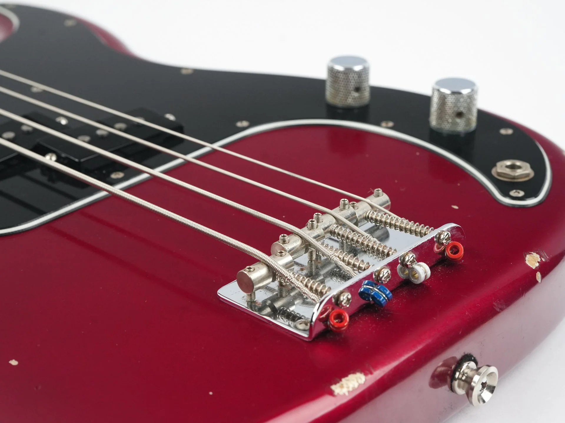 Fender Nate Mendel Precision Bass Candy Apple Red Light Aged 2017 - Image 7