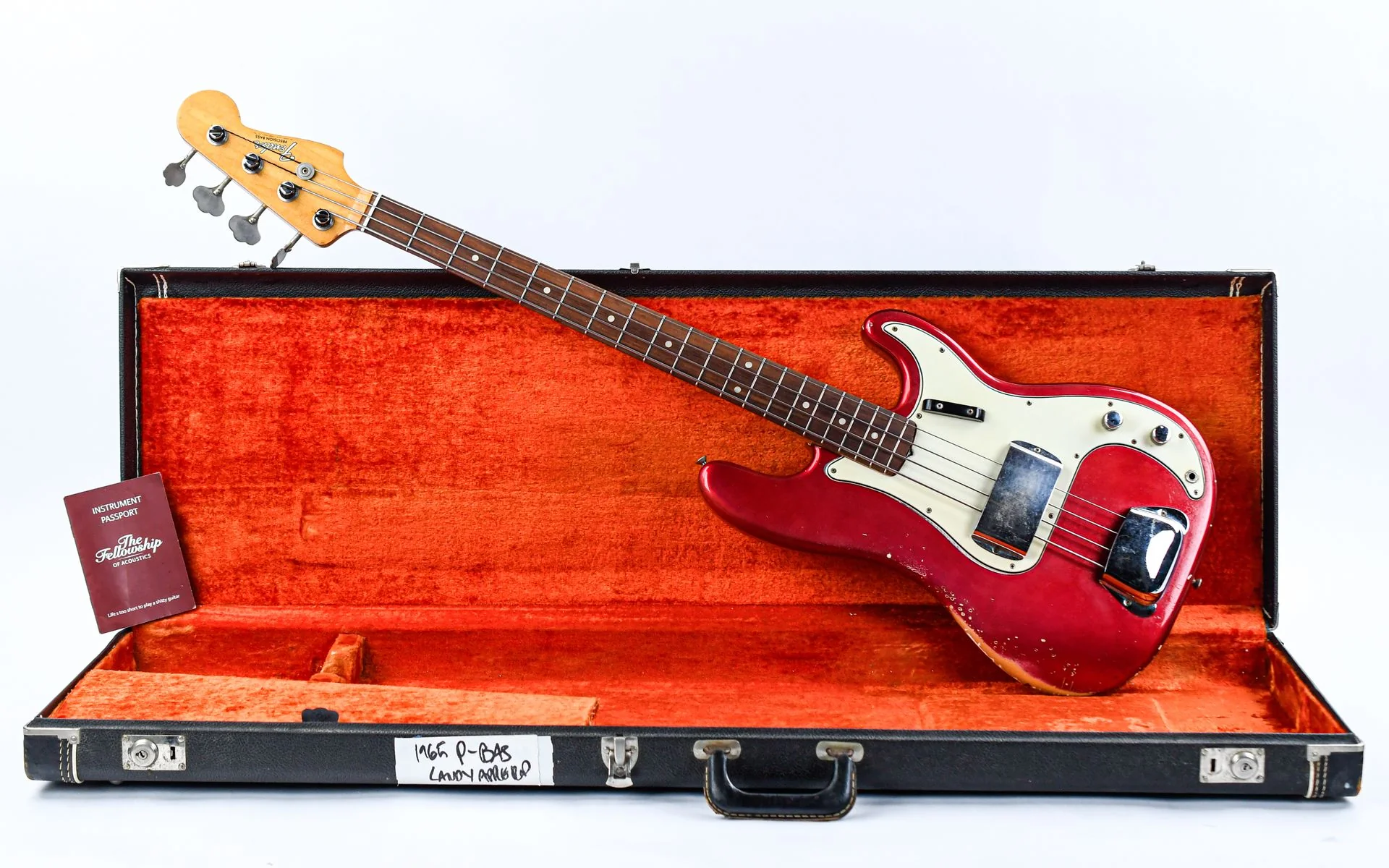 Fender Precision Bass Candy Apple Red 1965 - Image 4