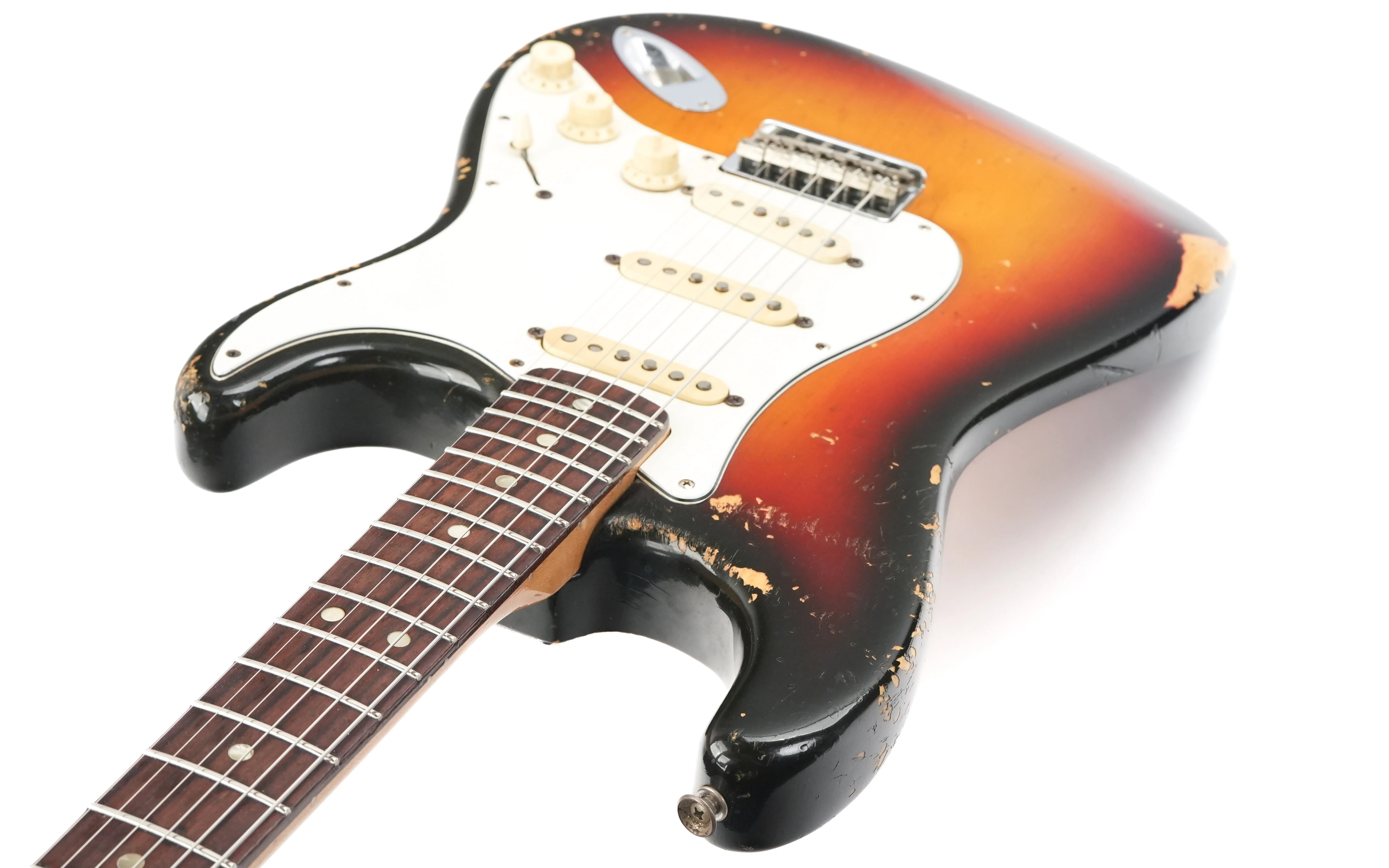 Fender Stratocaster Hardtail 3 Color Sunburst 1970 - Image 10
