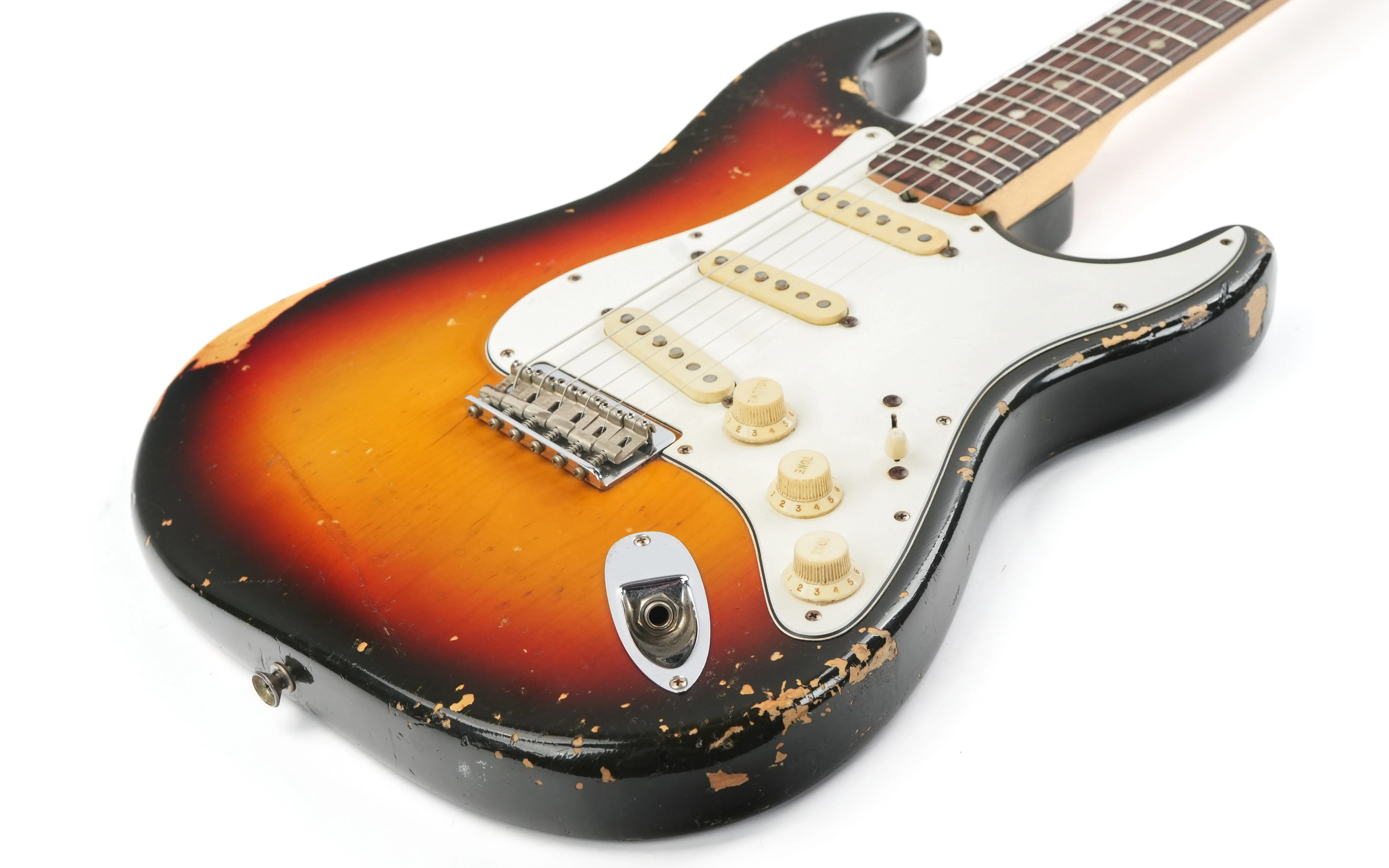Fender Stratocaster Hardtail 3 Color Sunburst 1970 - Image 11