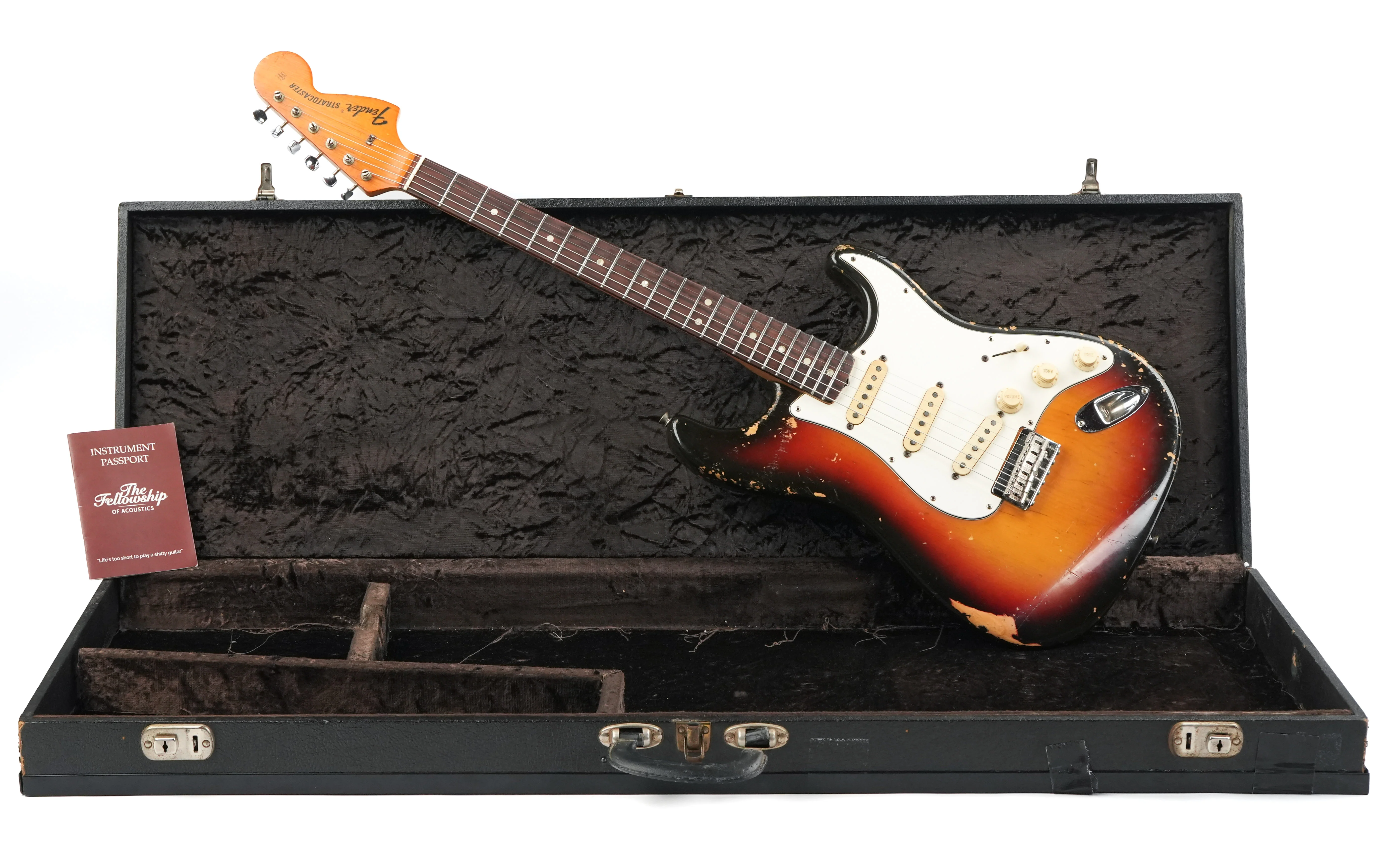 Fender Stratocaster Hardtail 3 Color Sunburst 1970 - Image 3