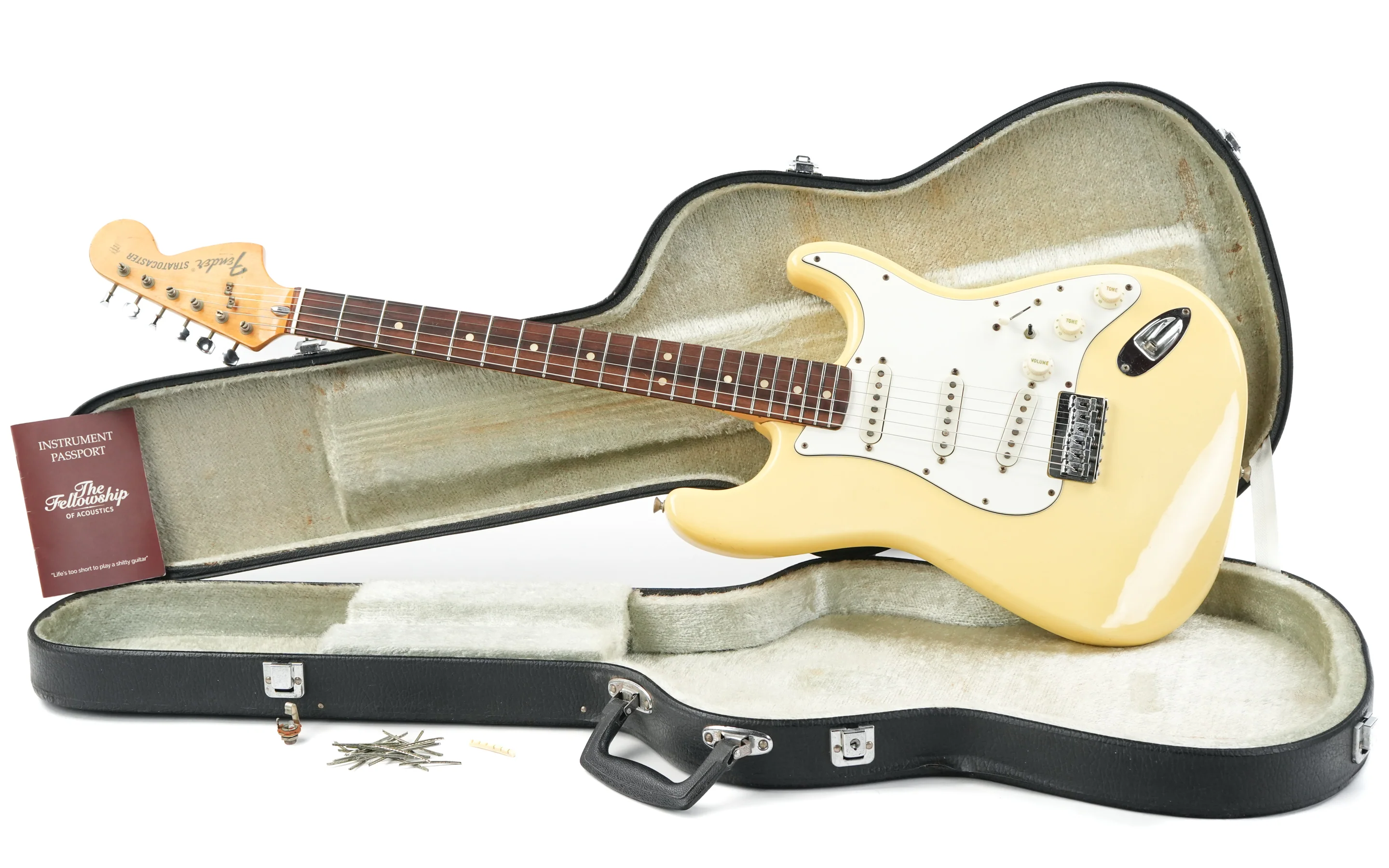Fender Stratocaster Hardtail Vintage Blonde 1975 - Image 3