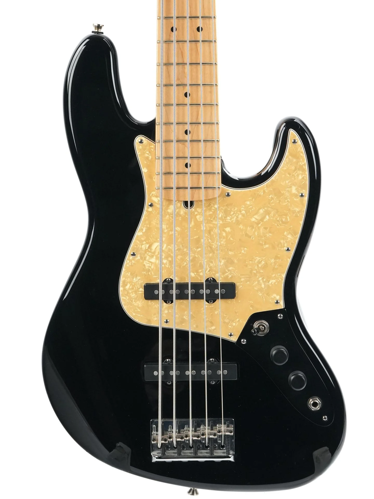 Fender USA Jazz Bass 5 Black 2009 - Image 5