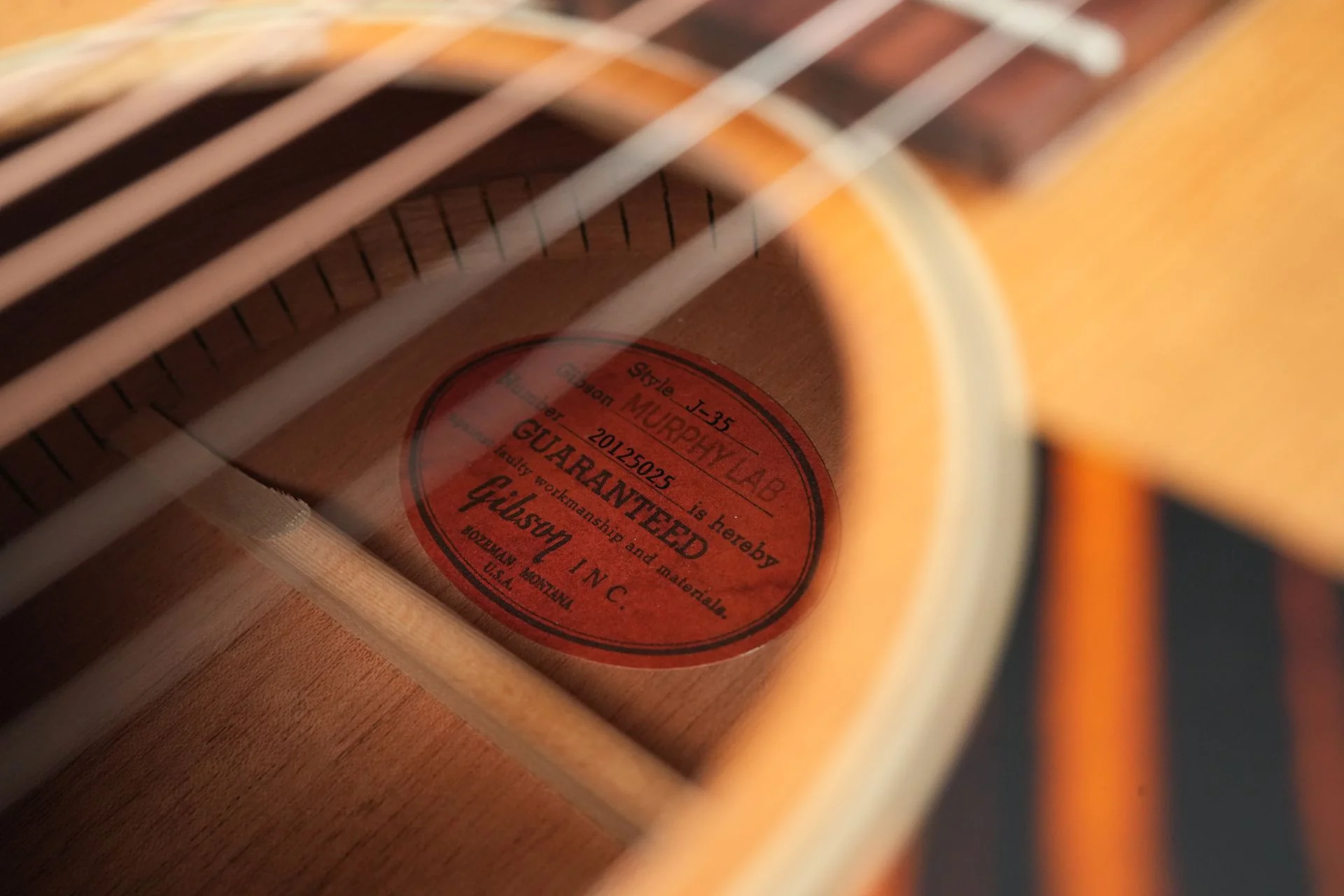 Gibson 1936 J35 Murphy Lab Light Aged Antique Natural #20125025 - Image 11
