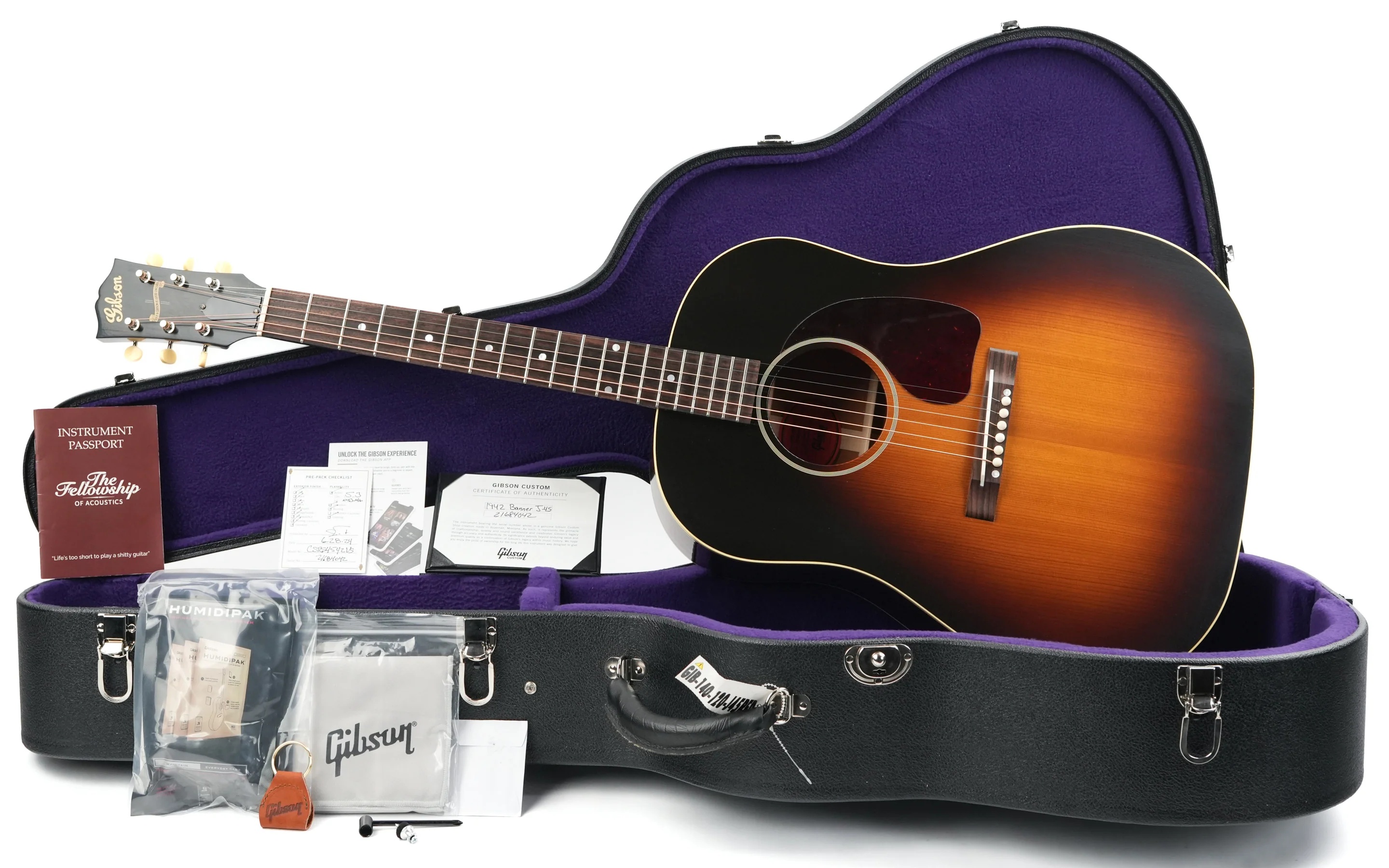 Gibson 1942 Banner J45 Vintage Sunburst - Image 2