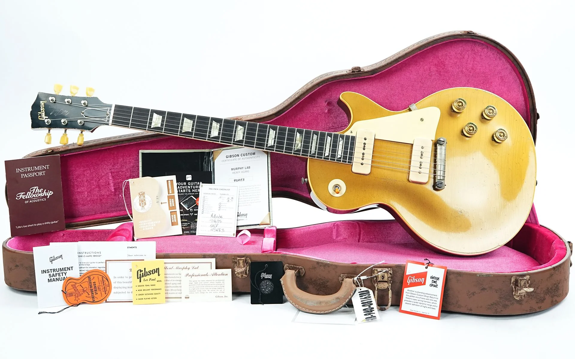Gibson 1954 Les Paul Goldtop Reissue Murphy Lab Heavy Aged Double Gold - Image 3