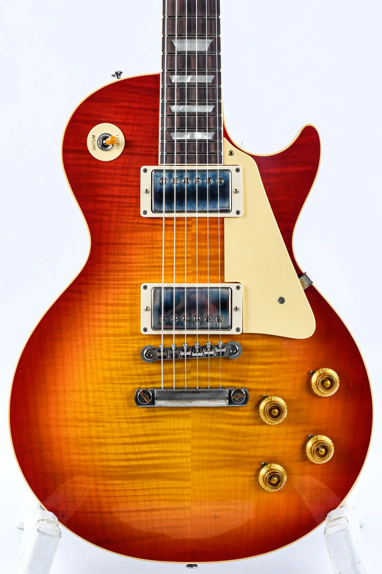 Gibson 1959 Les Paul Standard Reissue VOS Washed Cherry Sunburst - Image 5