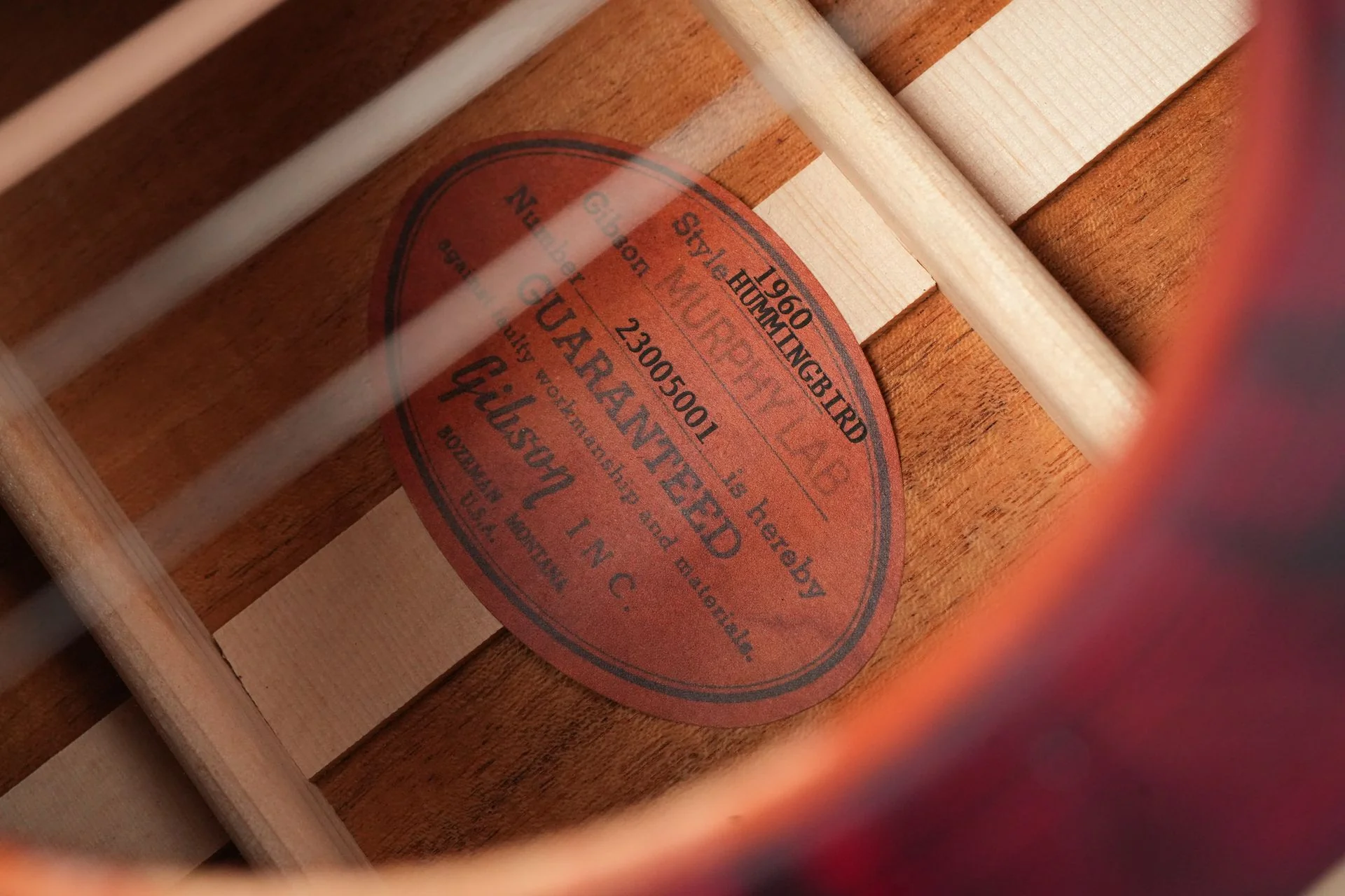 Gibson 1960 Hummingbird Murphy Lab Light Aged Heritage Cherry Sunburst - Image 11