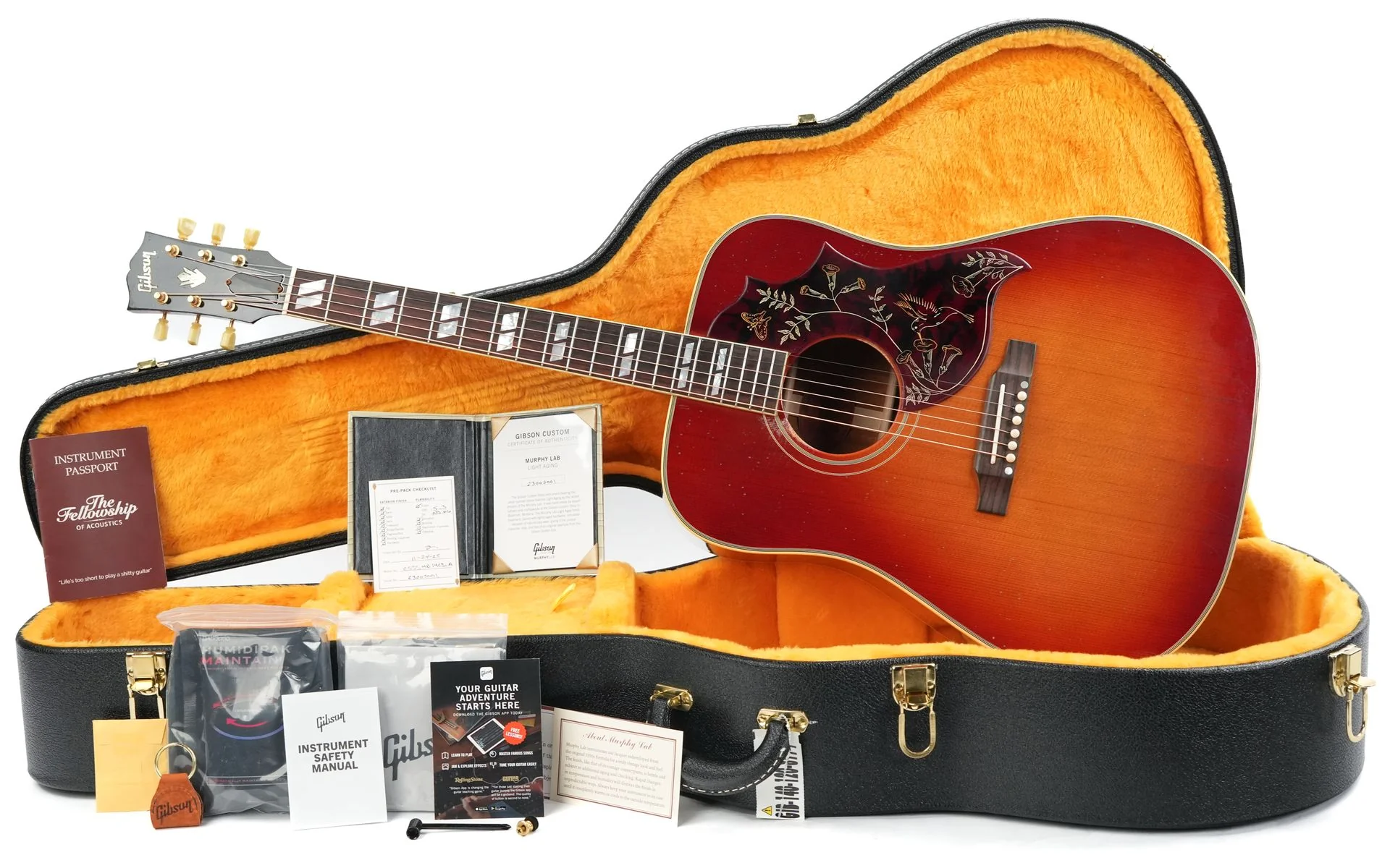 Gibson 1960 Hummingbird Murphy Lab Light Aged Heritage Cherry Sunburst - Image 3