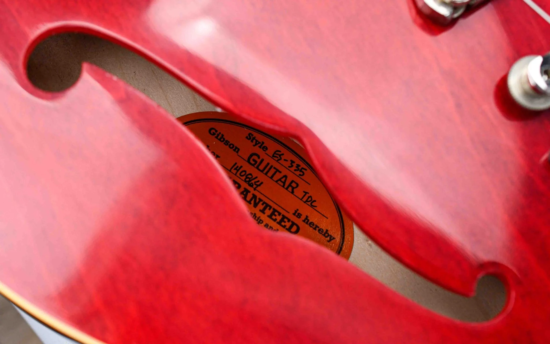 Gibson 1964 ES335 Reissue Sixties Cherry VOS Lefty - Image 11