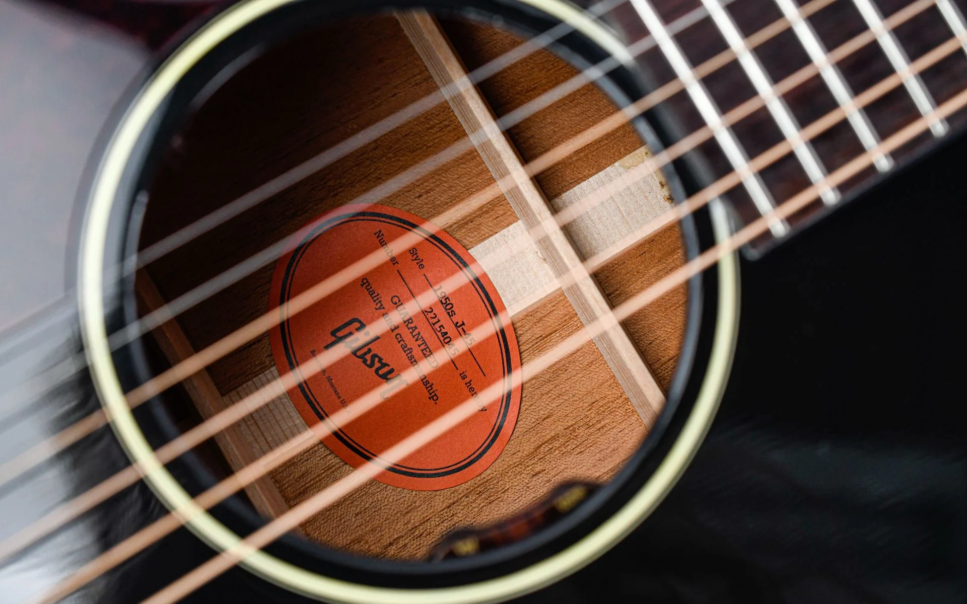 Gibson 50s J45 Original Ebony Lefty - Image 11