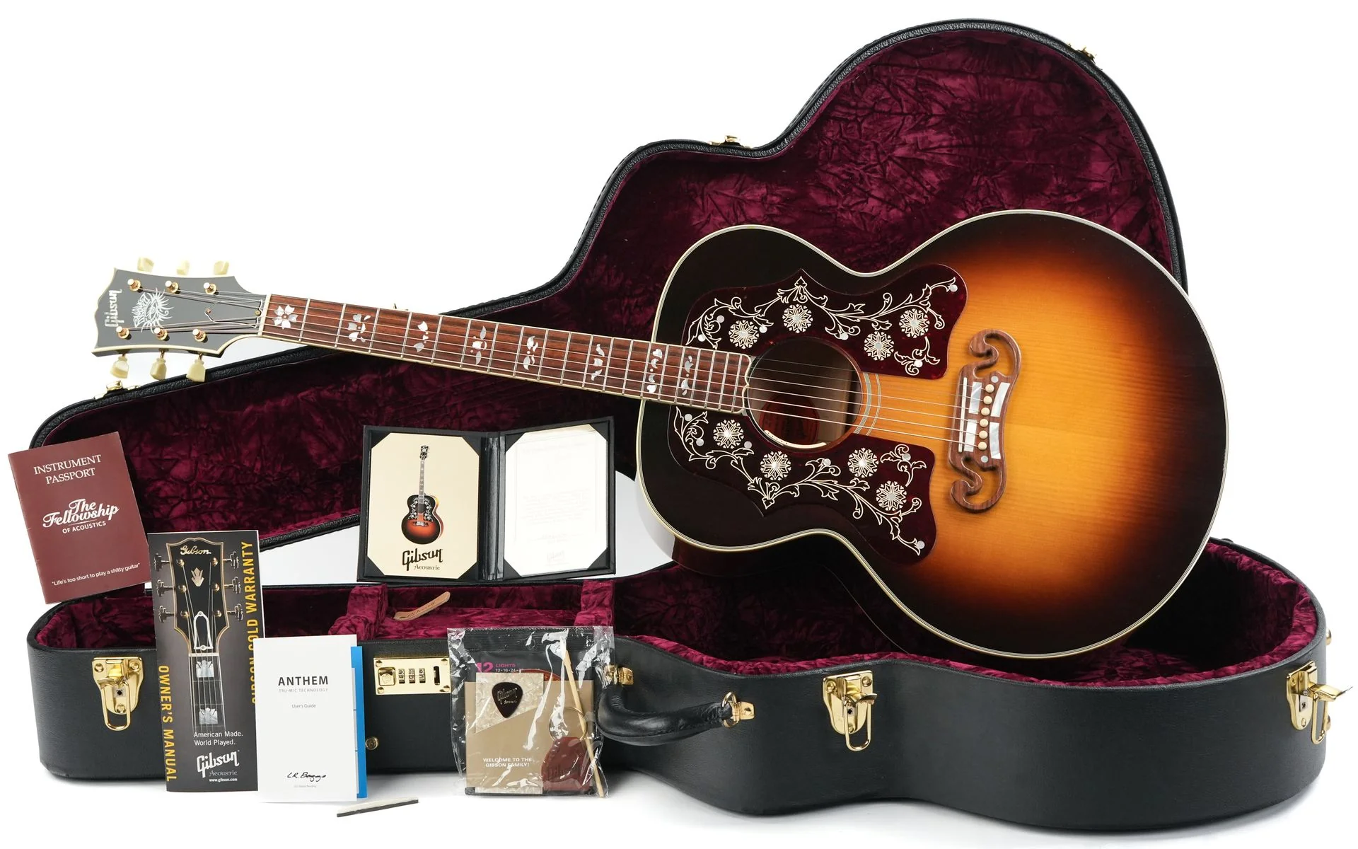 Gibson Bob Dylan SJ200 Player's Edition Sunburst 2016 - Image 3