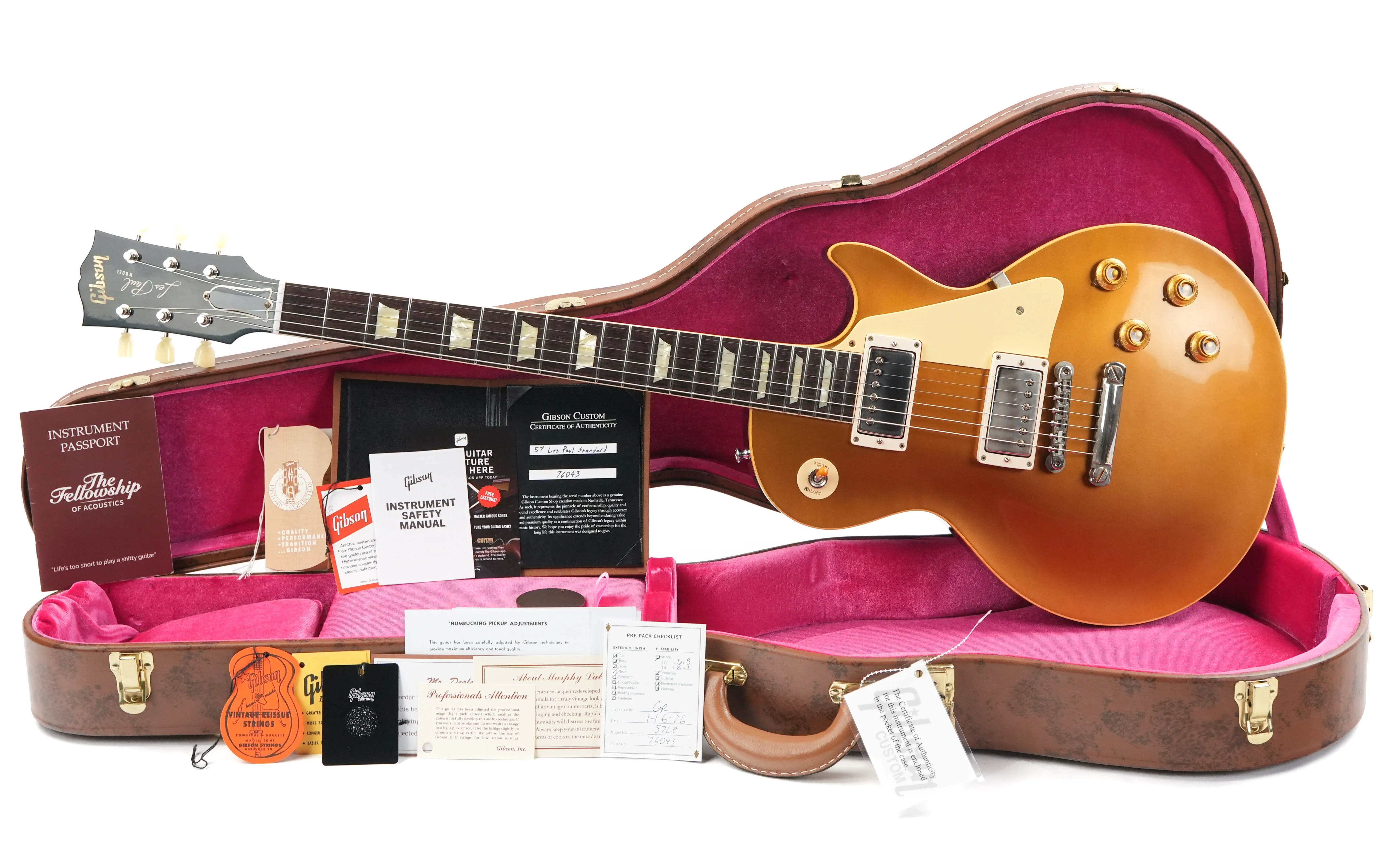Gibson Custom 1957 Les Paul Goldtop Darkback Reissue VOS - Image 3