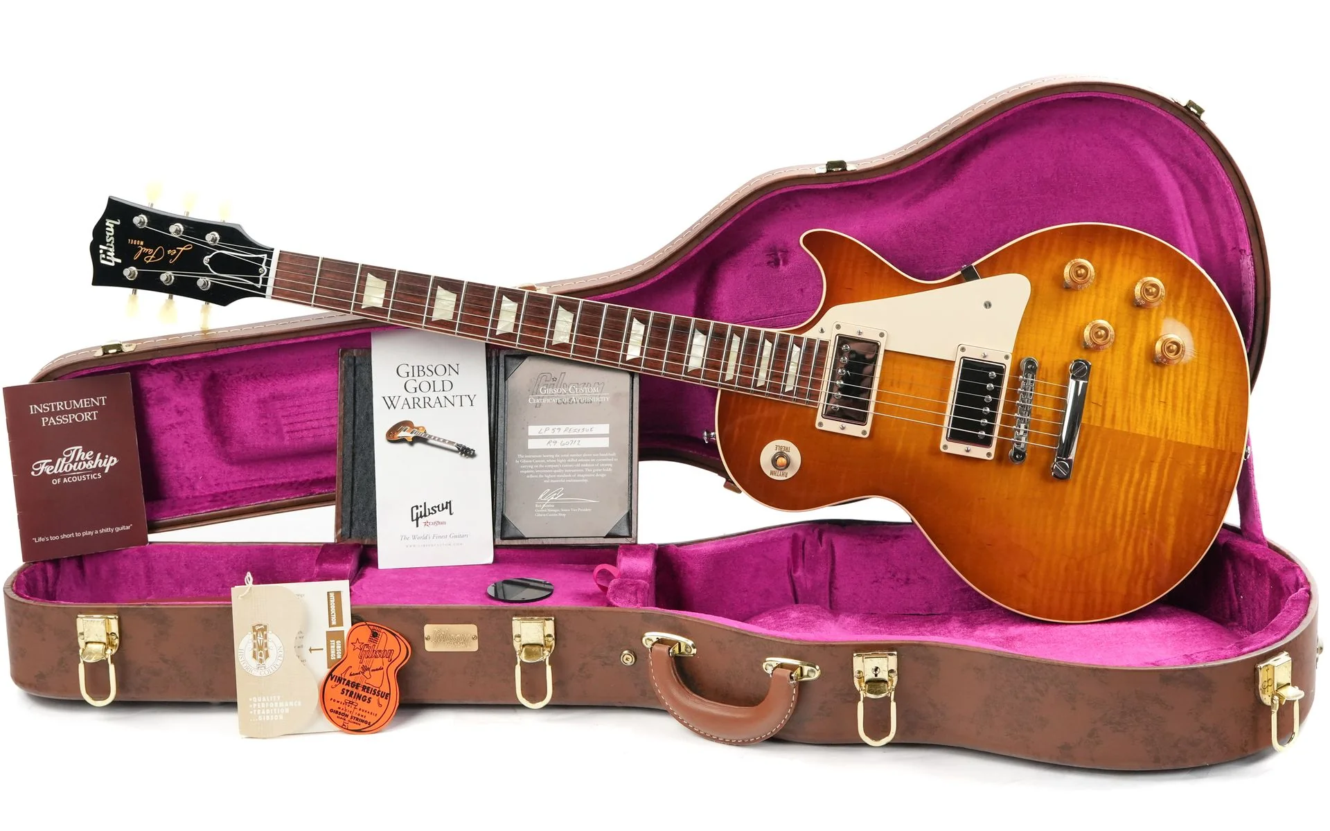 Gibson Custom 1959 Les Paul Standard Reissue Dirty Lemon Burst 2016 - Image 3