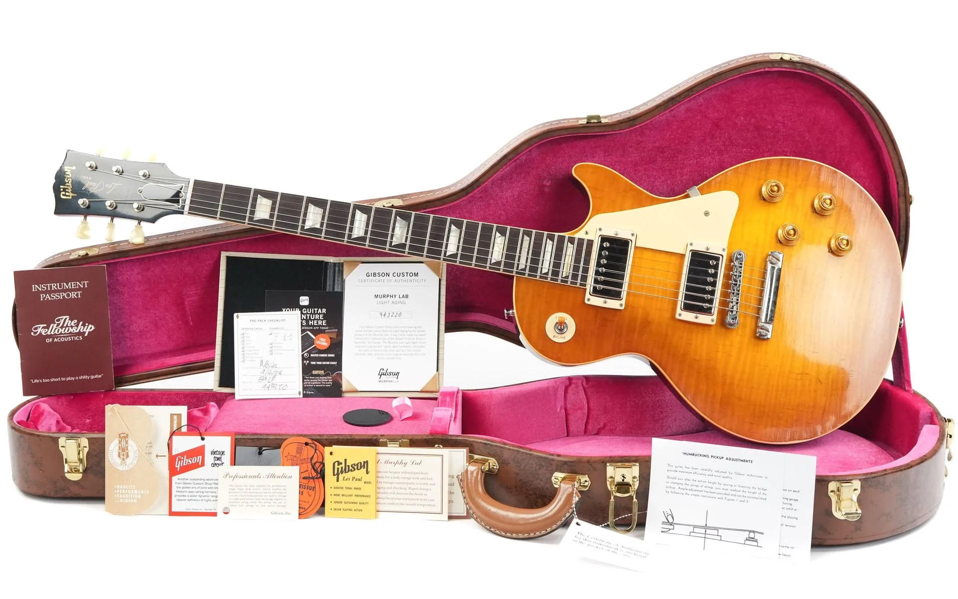 Gibson Custom 1959 Les Paul Standard Reissue Light Aged Dirty Lemon - Image 3