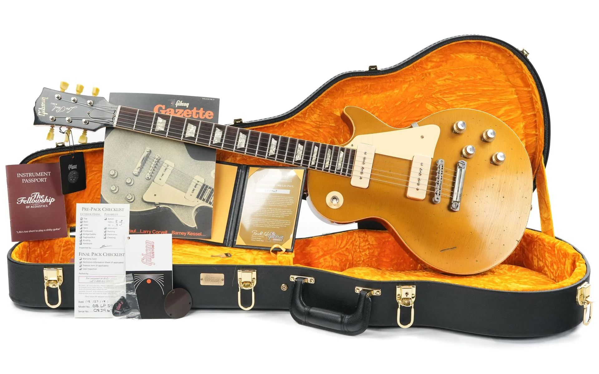 Gibson Custom 50th Anniversary 1968 Les Paul Heavy Aged Goldtop 2018 - Image 3