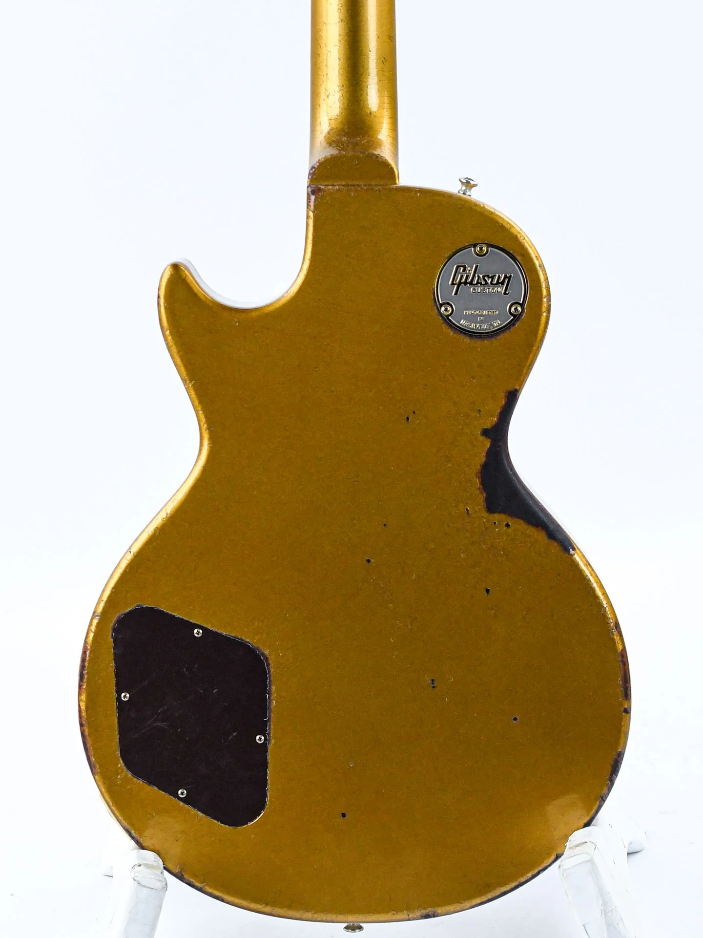 Gibson Custom 56 Les Paul All Gold w/ British Racing Green Stripes Murphy Lab Heavy Aged - Image 8