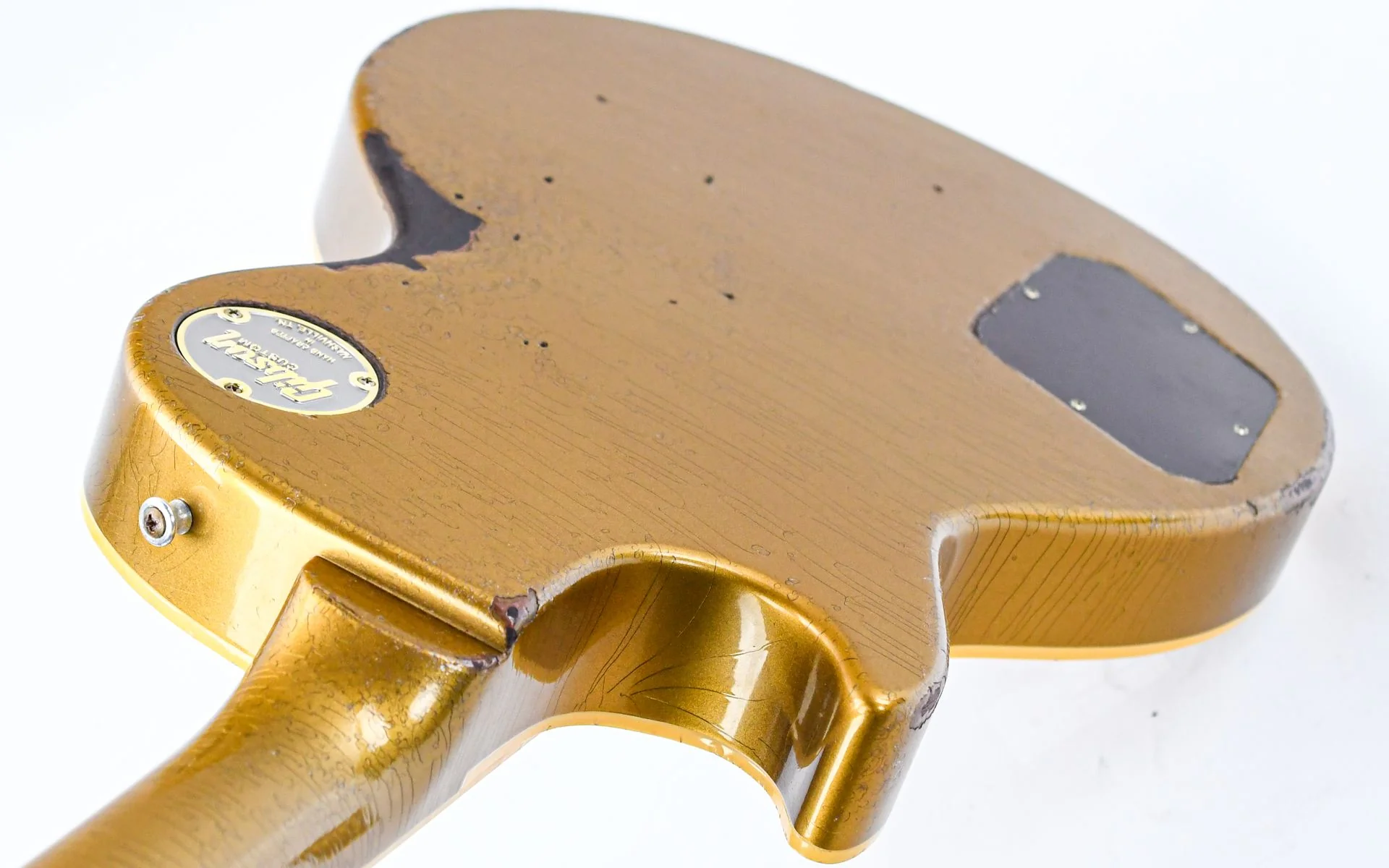 Gibson Custom 56 Les Paul All Gold w/ British Racing Green Stripes Murphy Lab Heavy Aged - Image 9