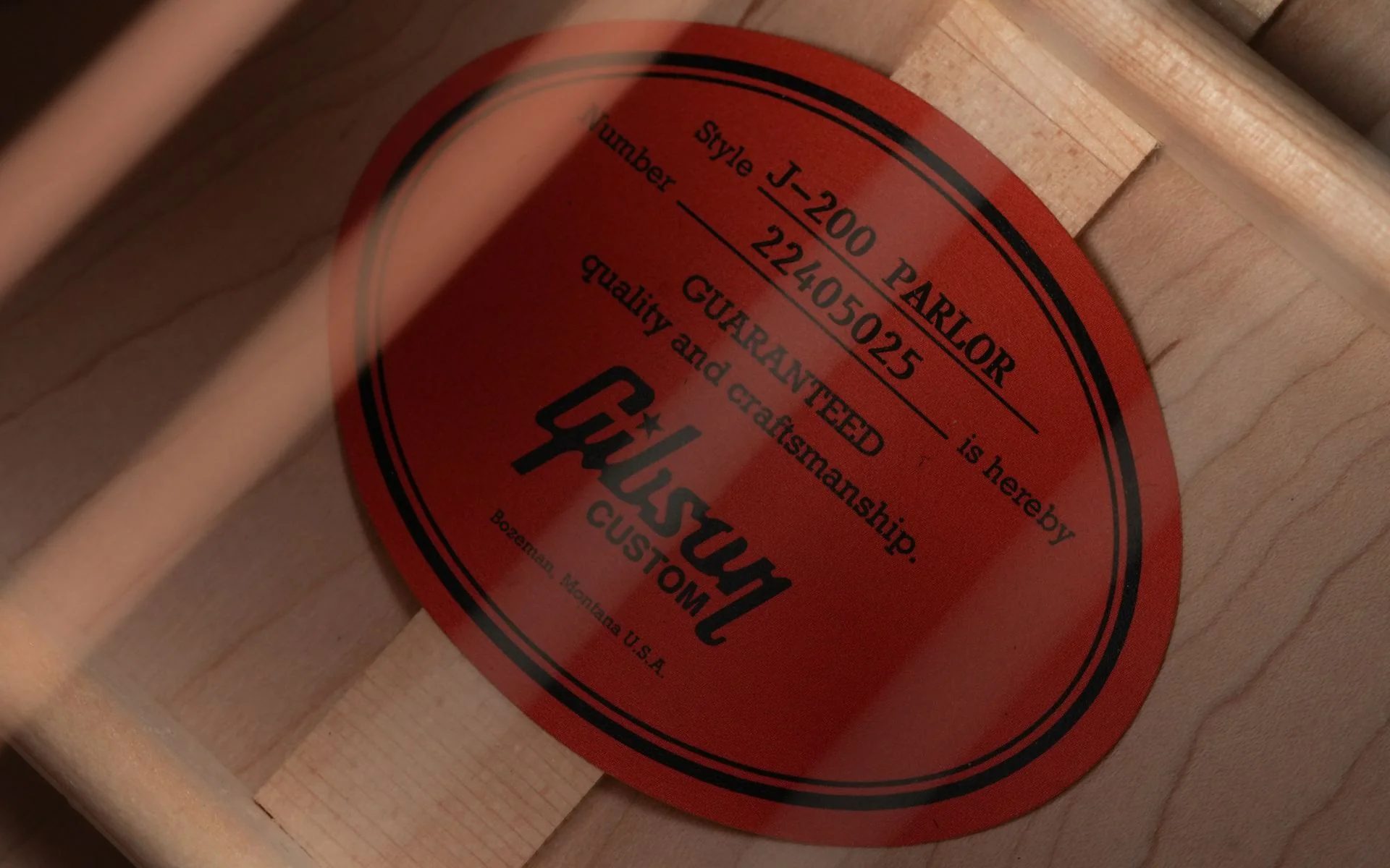 Gibson Custom J200 Parlor Antique Natural #22405025 - Image 11