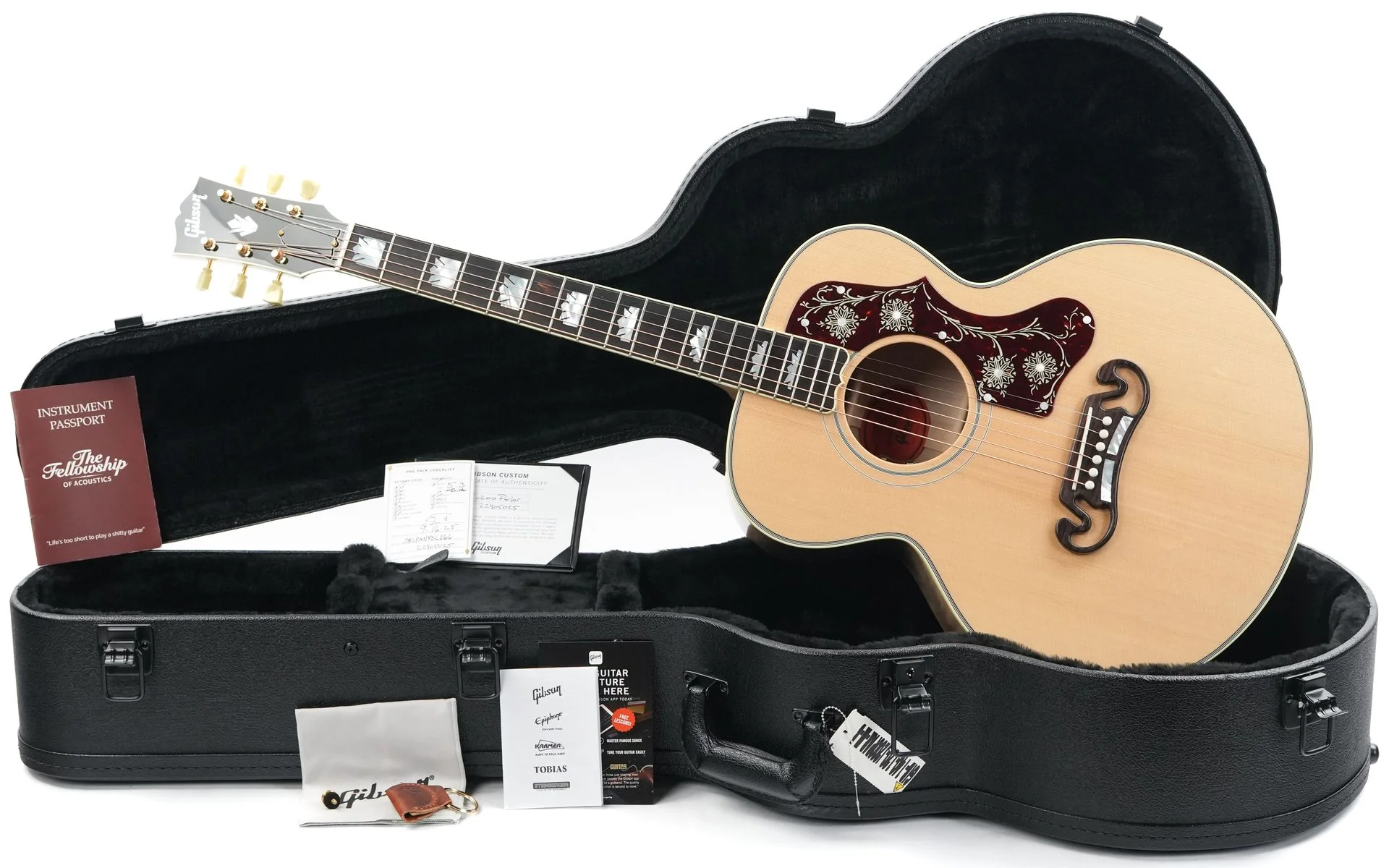 Gibson Custom J200 Parlor Antique Natural #22405025 - Image 3