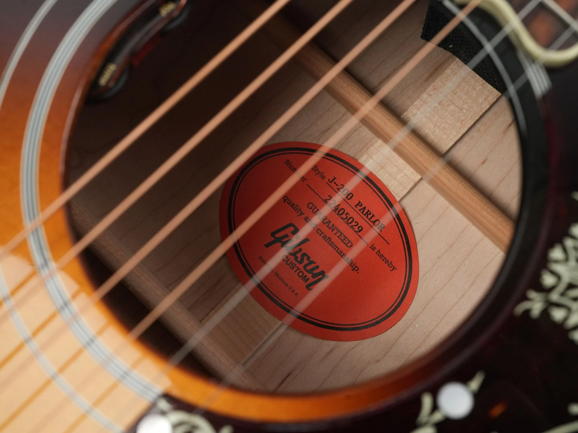 Gibson Custom J200 Parlor Vintage Sunburst - Image 12