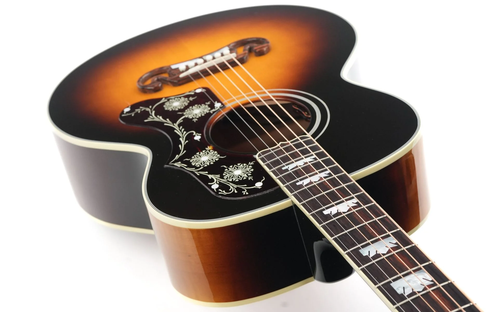Gibson Custom J200 Parlor Vintage Sunburst #22375049 - Image 10