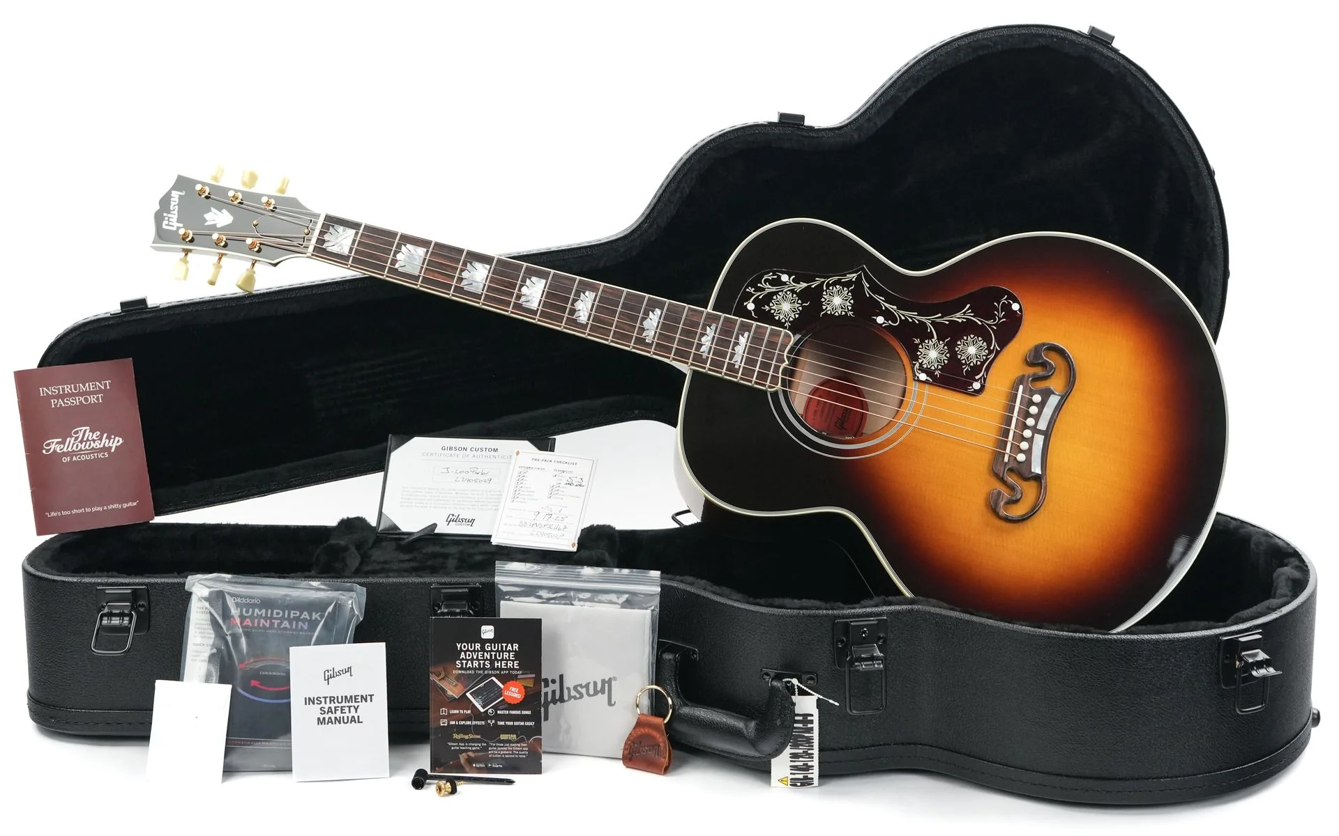 Gibson Custom J200 Parlor Vintage Sunburst - Image 3