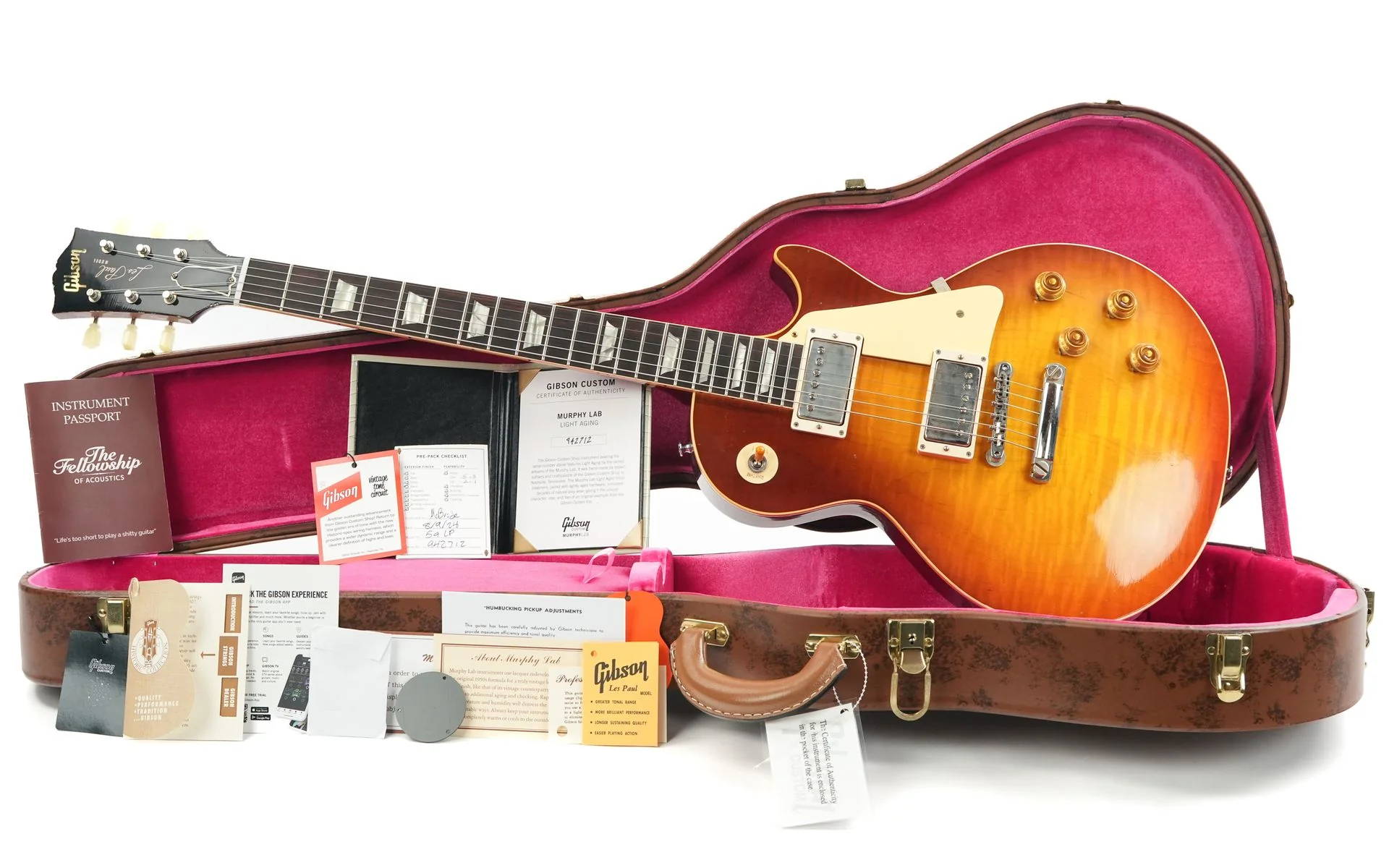 Gibson Custom 1959 Les Paul Standard Royal Teaburst Light Aged #942712 - Image 3