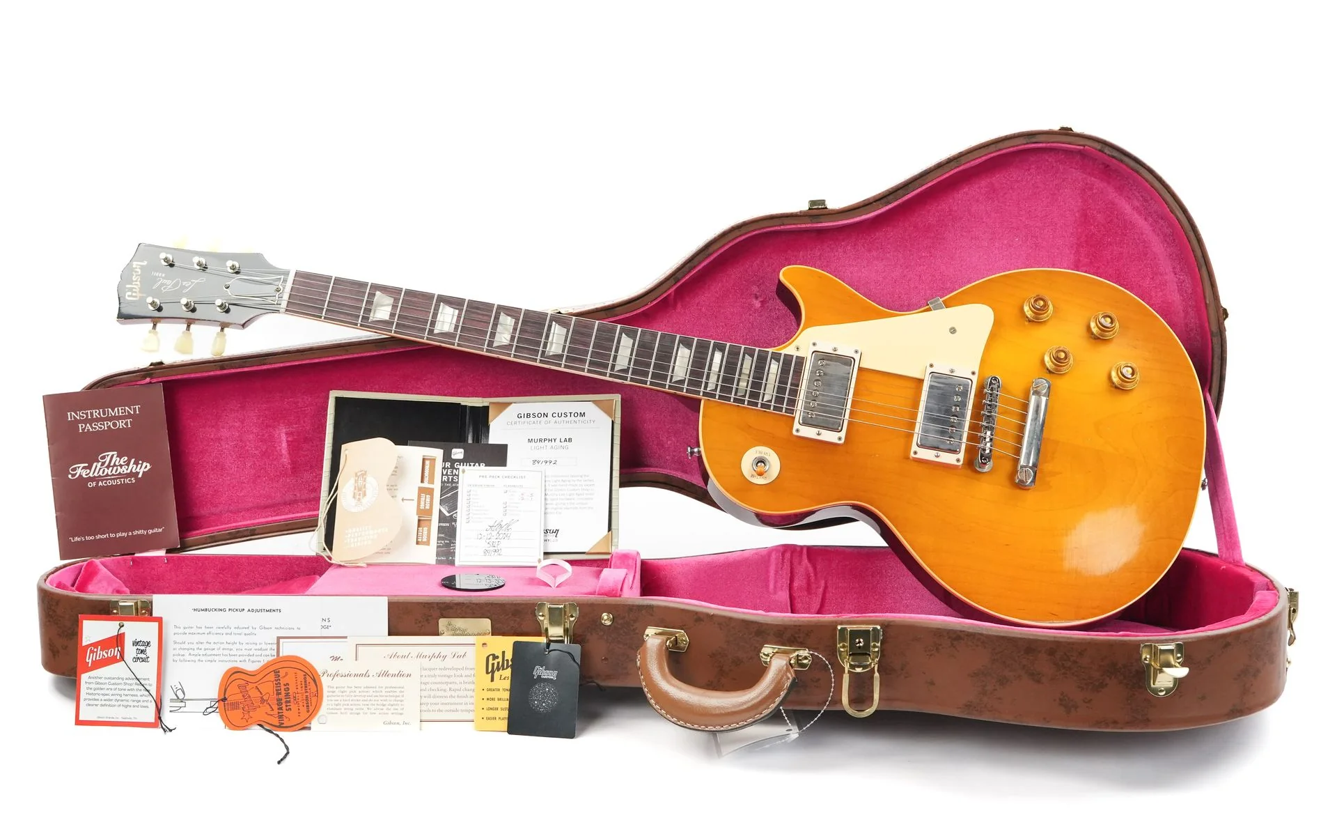 Gibson Custom Murphy Lab 1958 Les Paul Standard Lemon Burst Light Aged - Image 3