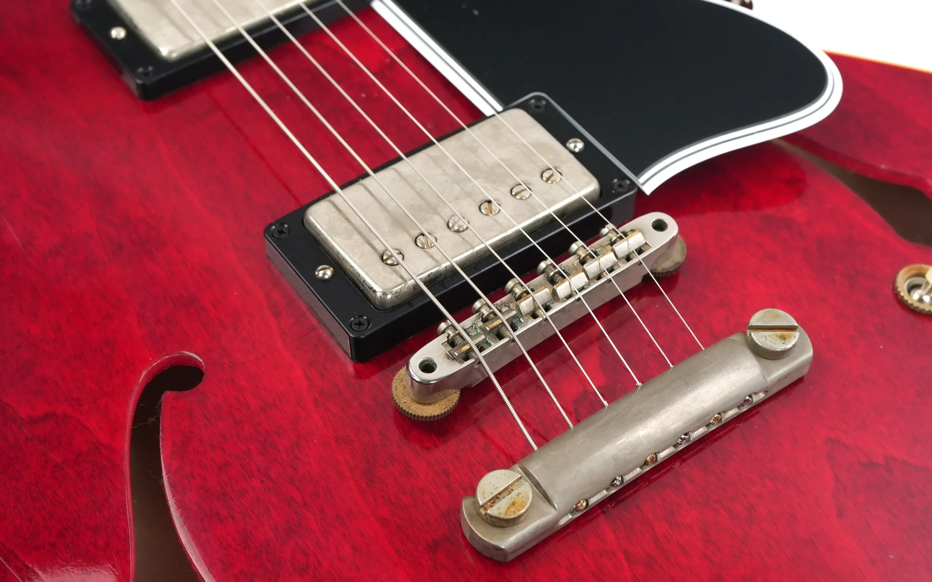Gibson Custom Murphy Lab 1961 ES335 Reissue Ultra Light Aged 60s Cherry - Image 7