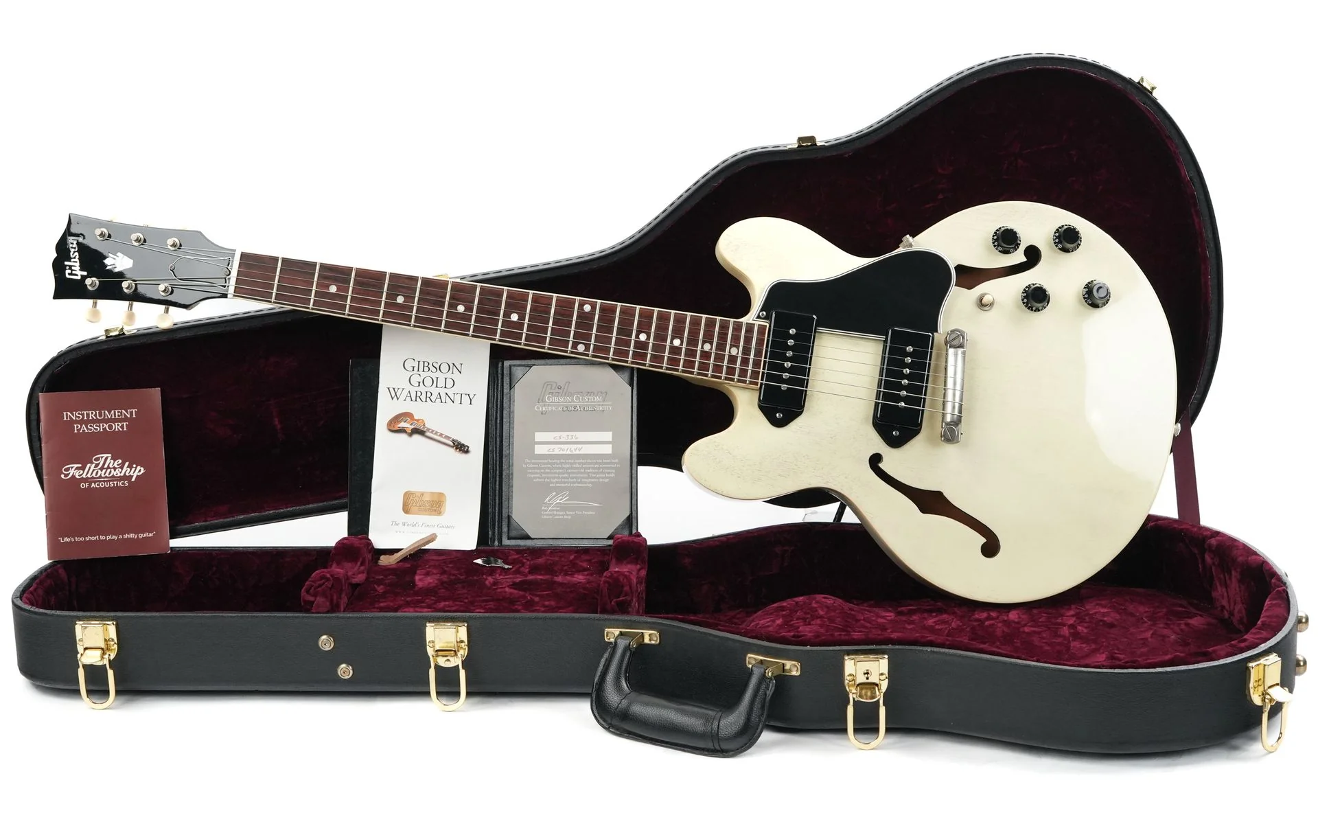 Gibson Custom Shop CS336 All Mahogany TV White 2017 - Image 3
